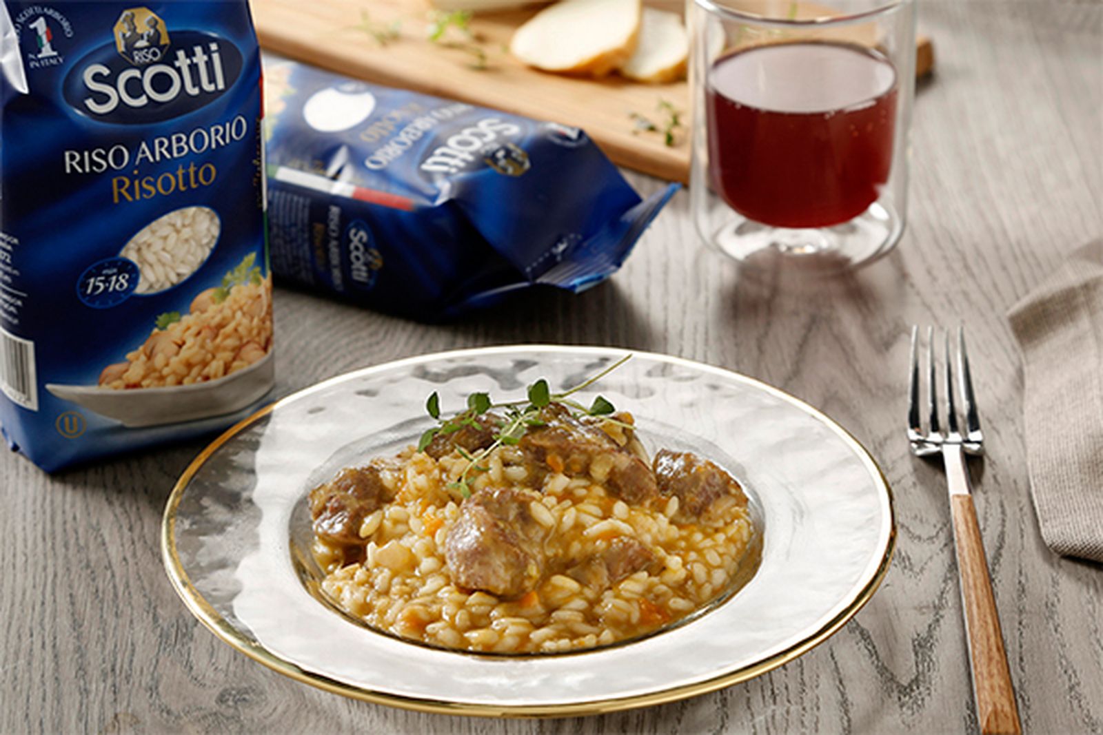 Receta de risotto de carrillera al Oporto