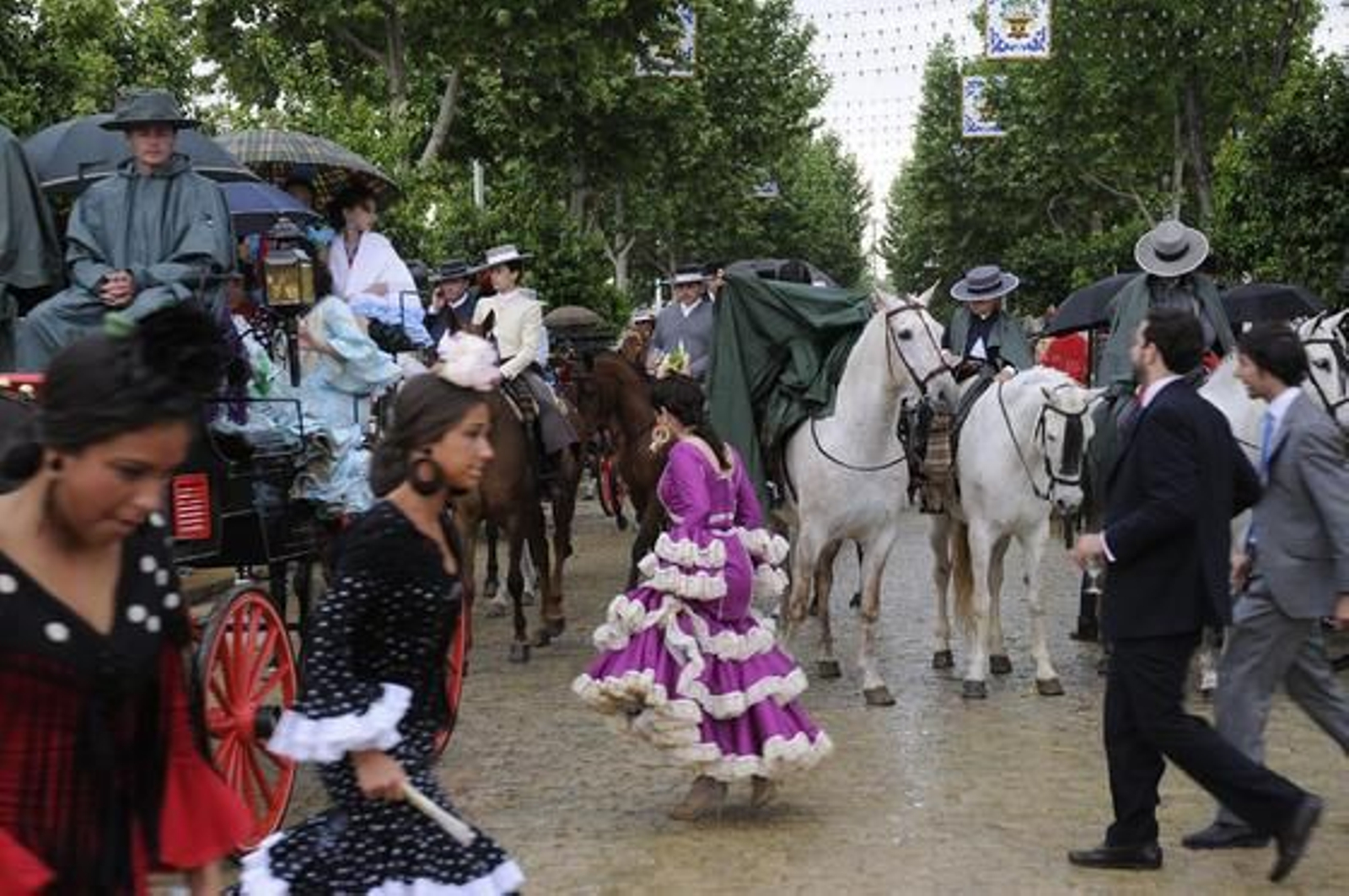La lluvia no impidió la fiesta el Miércoles de Feria.

Foto: Juan Carlos Vázquez