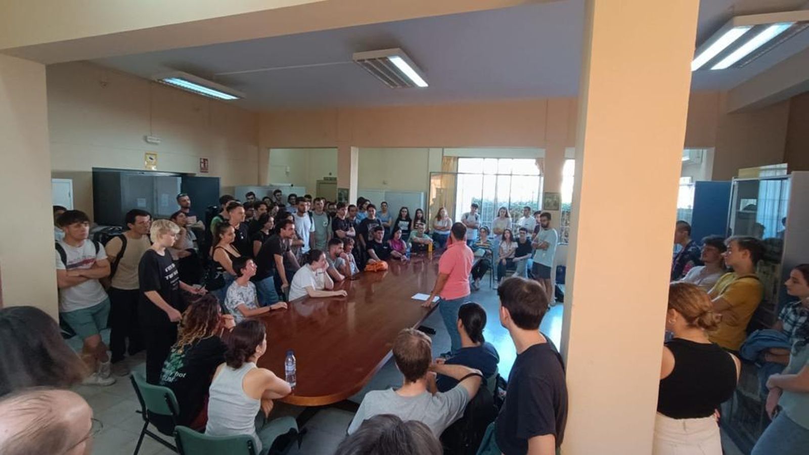 Estudiantes del Conservatorio Superior de Música de Málaga en la Asamblea General de ayer. Estudiantes del Conservatorio Superior de Música de Málaga en la Asamblea General de ayer.