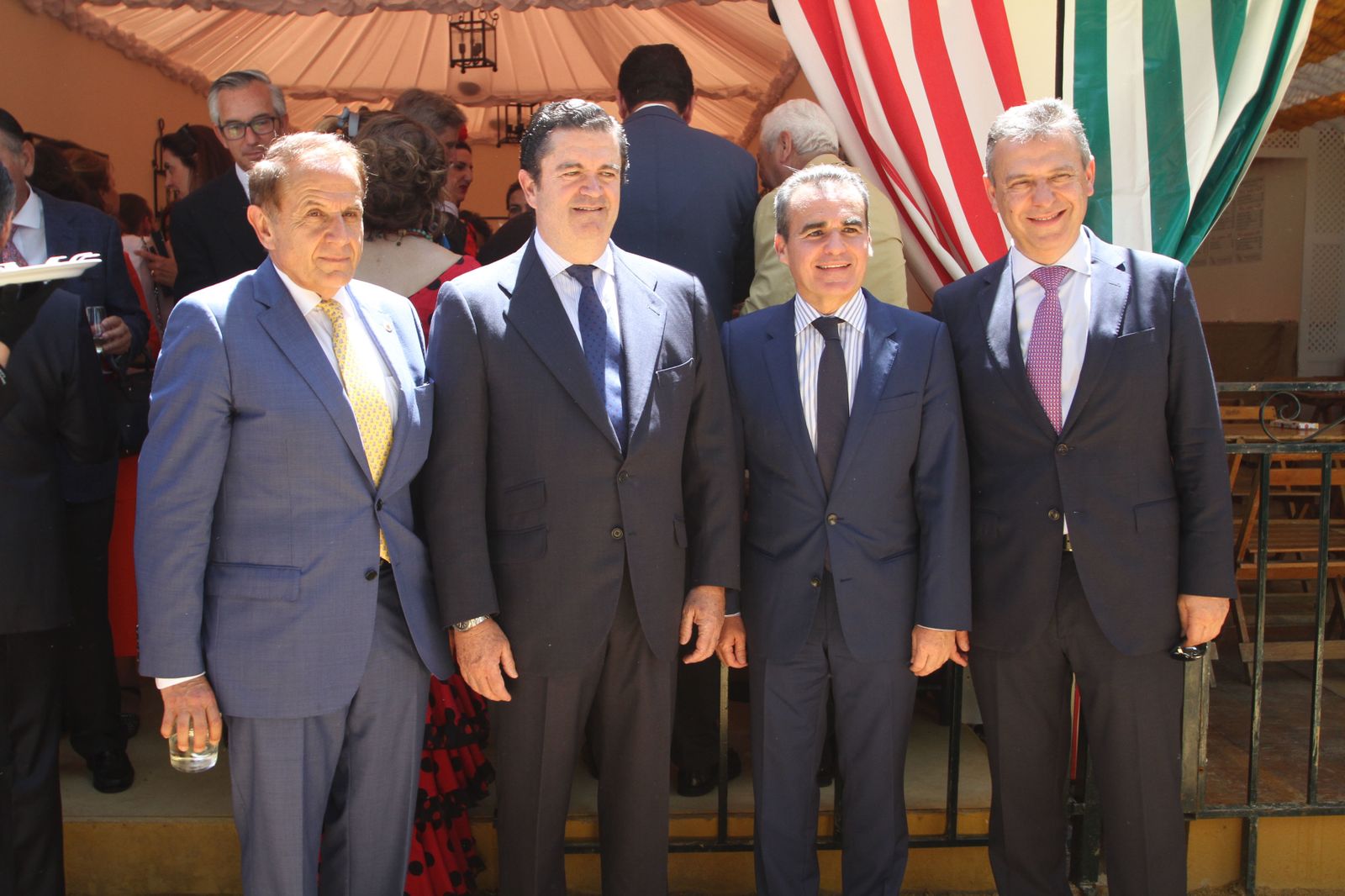Antonio Pascual, Borja Prado, Rafael Herrador, director territorial de Caixabank; y Francisco Arteaga.