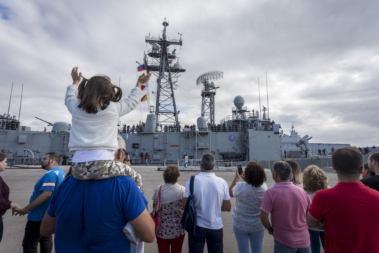 Salida de la fragata 'Reina Sofía'