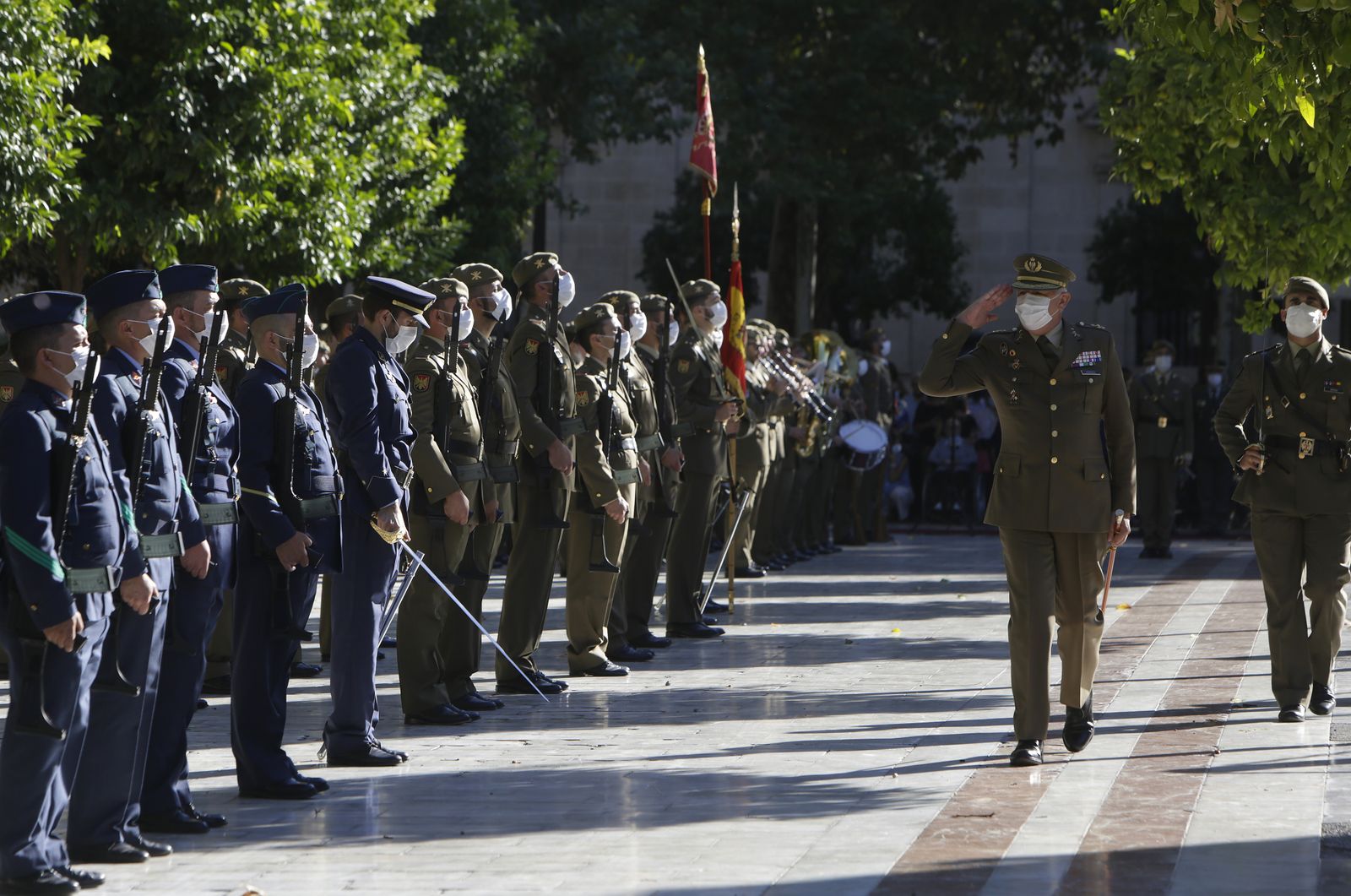 Acto militar por el Día de la Hispanidad