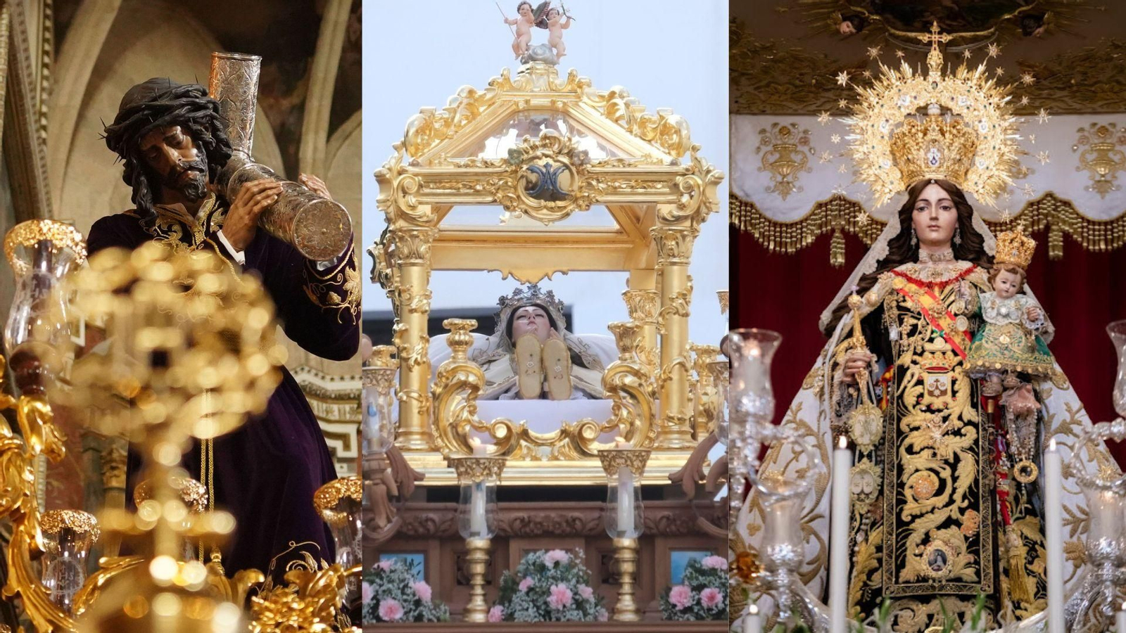 El Nazareno de La Rambla, la Virgen del Tránsito de Córdoba y Nuestra Señora del Carmen, patrona de Rute. El Nazareno de La Rambla, la Virgen del Tránsito de Córdoba y Nuestra Señora del Carmen, patrona de Rute.