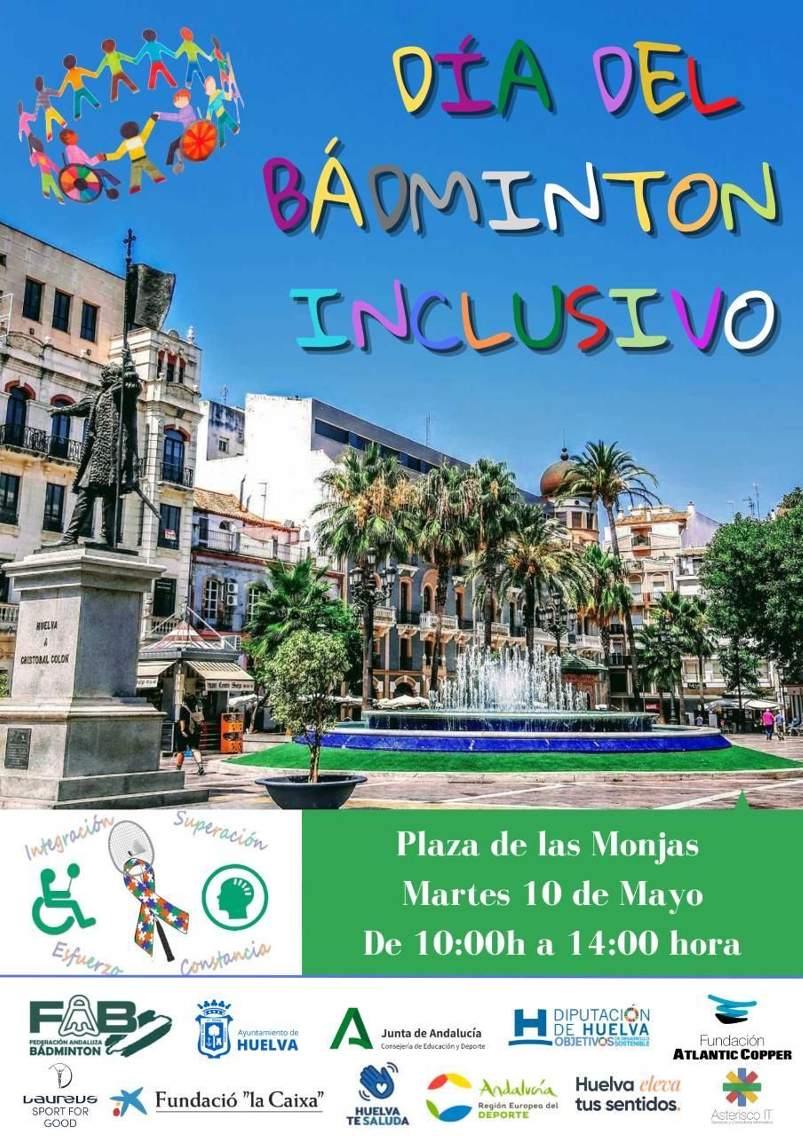 Cartel anunciador de este día del Bádminton Inclusivo.