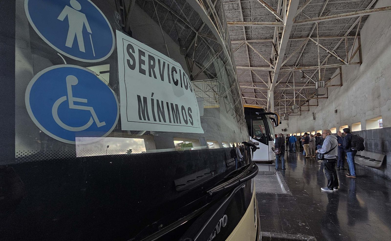 Fotos de la huelga de autobuses en Algeciras