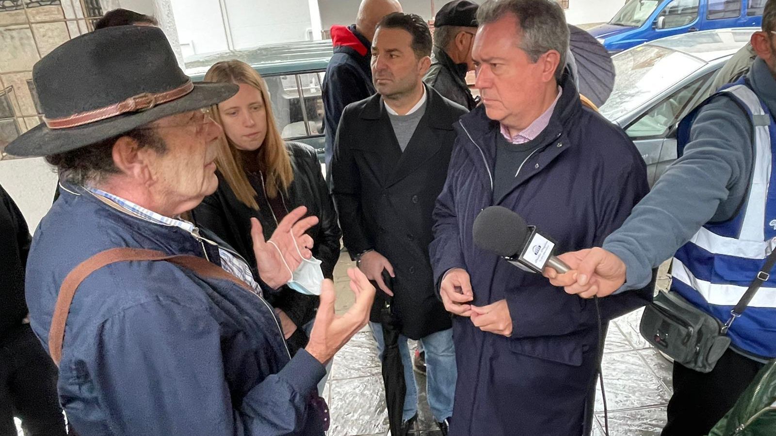 Miralles y Espadas durante la visita