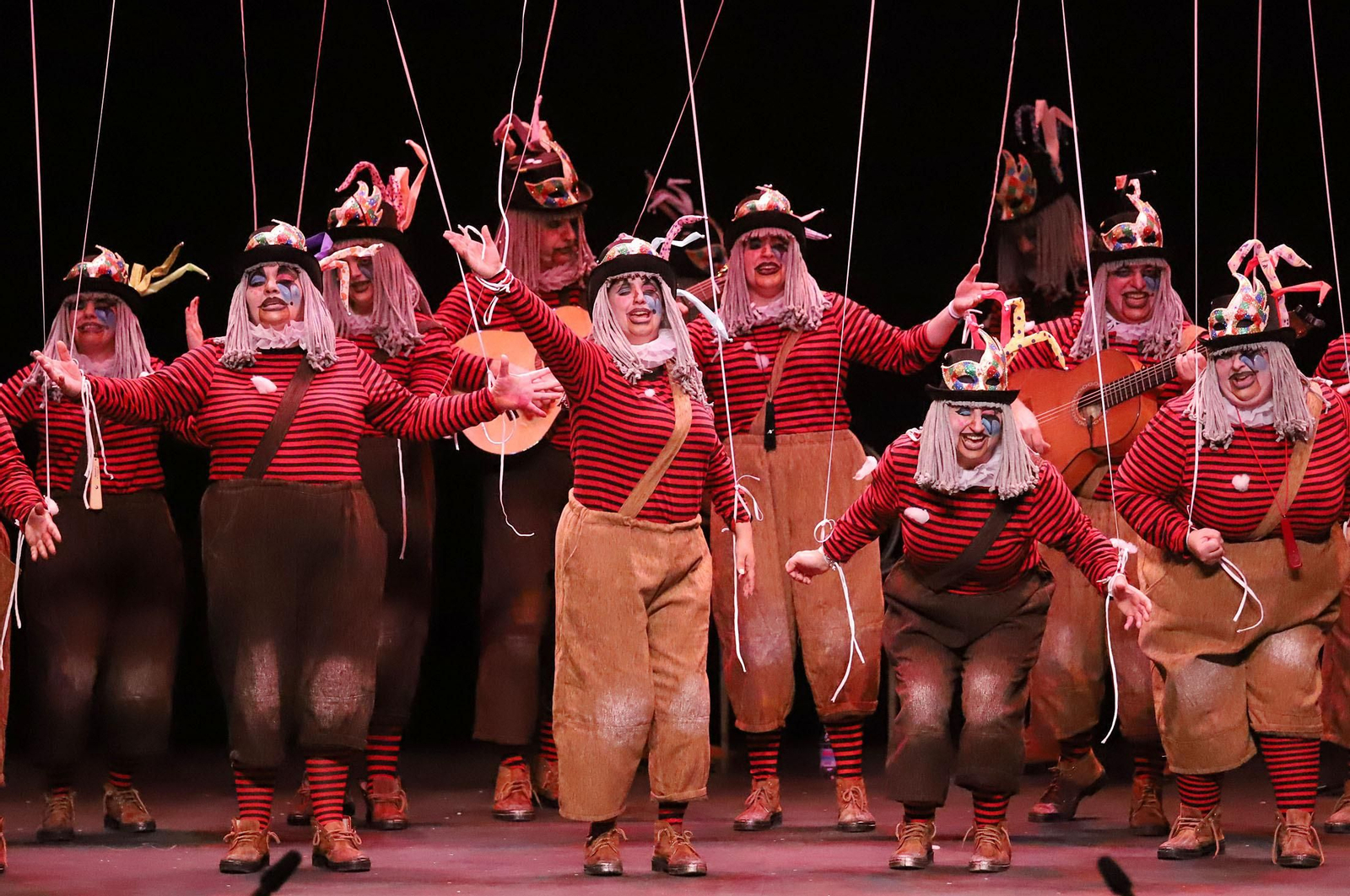 Una comparsa de Punta Umbría en el Carnaval Colombino. Imagen de archivo.
