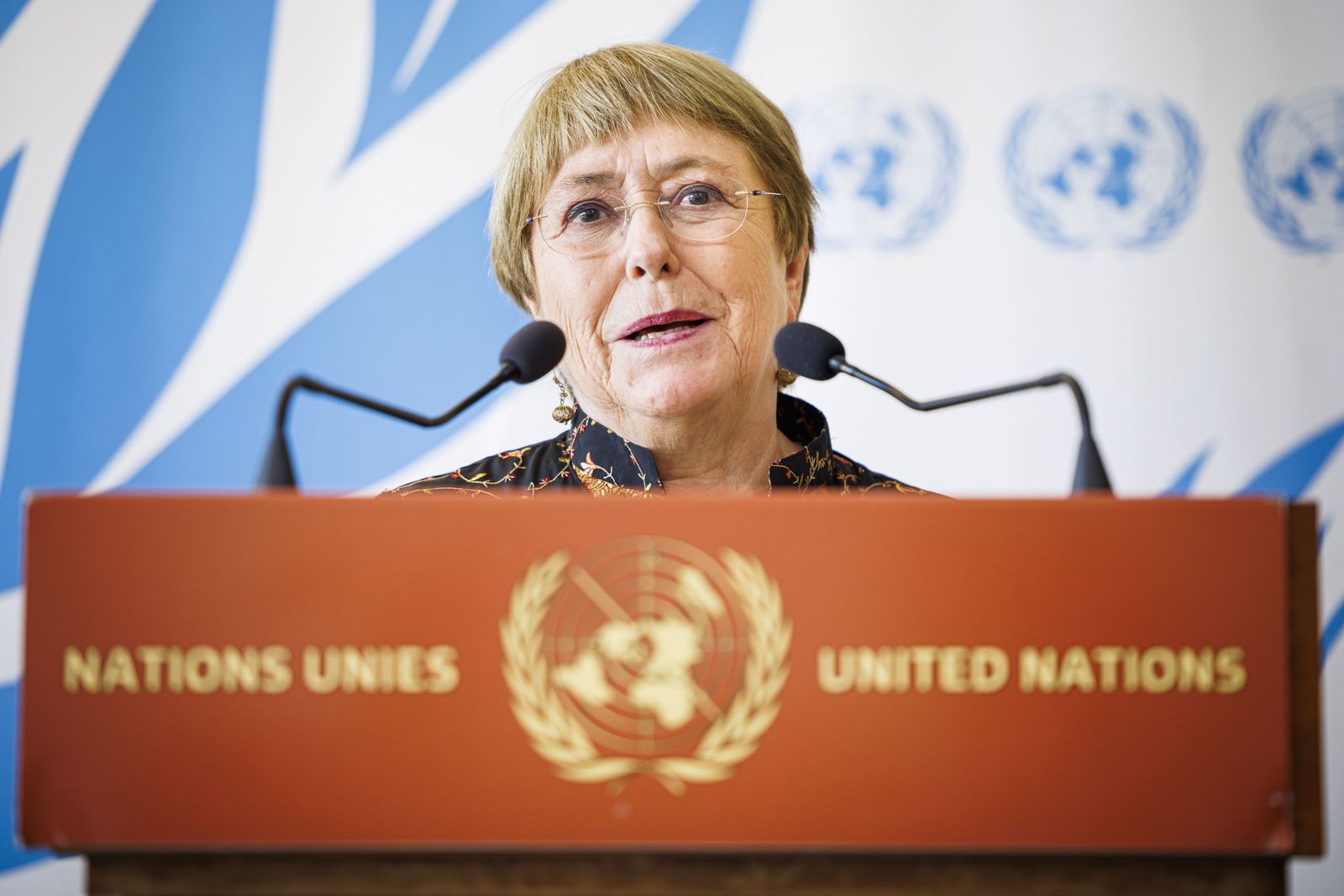 La alta comisionada de la ONU para los derechos humanos, Michelle Bachelet.