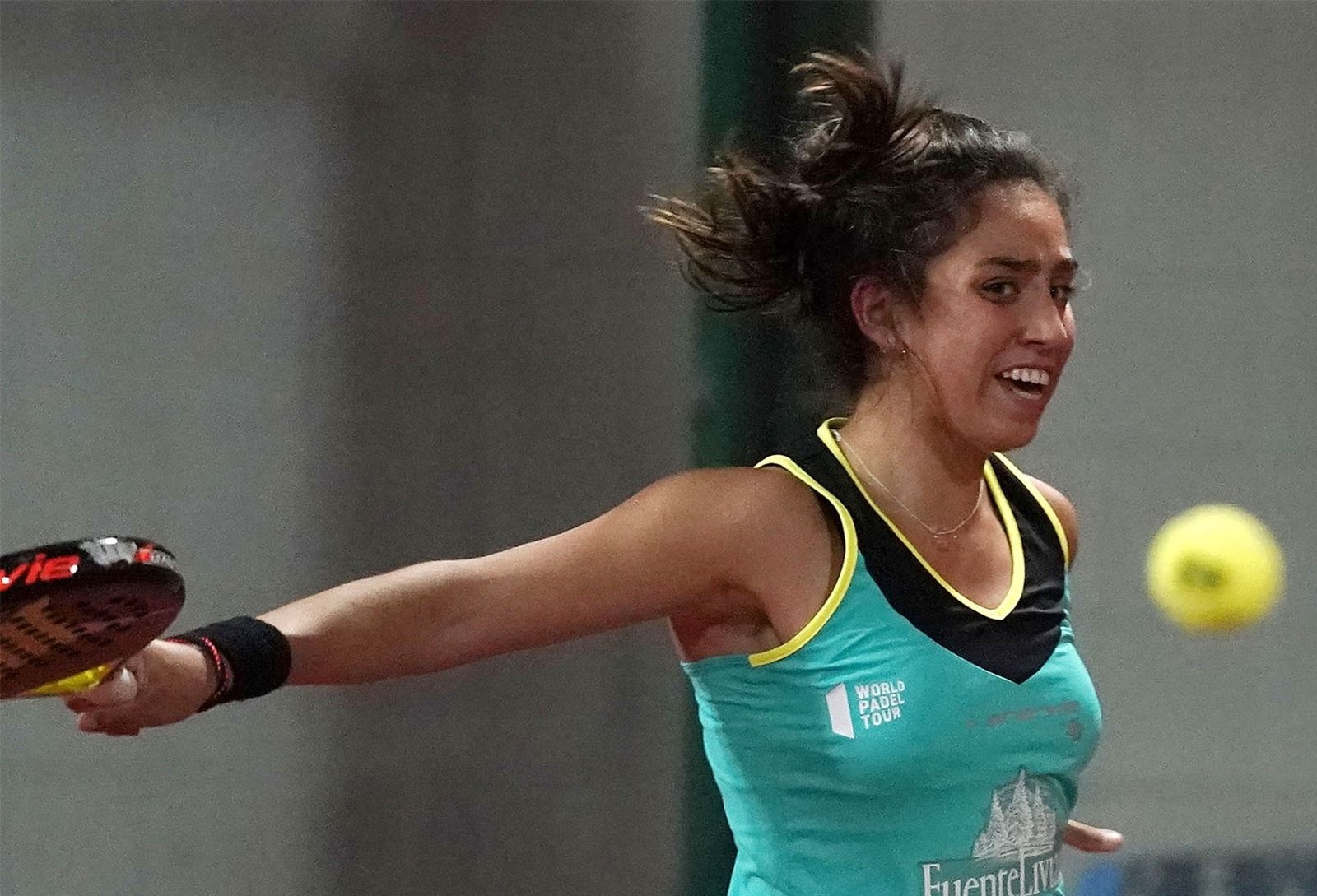 Bea González, durante su partido.