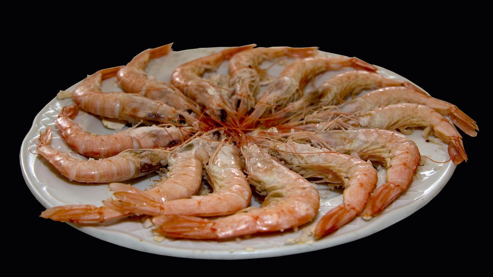 Gambas blancas de Málaga.