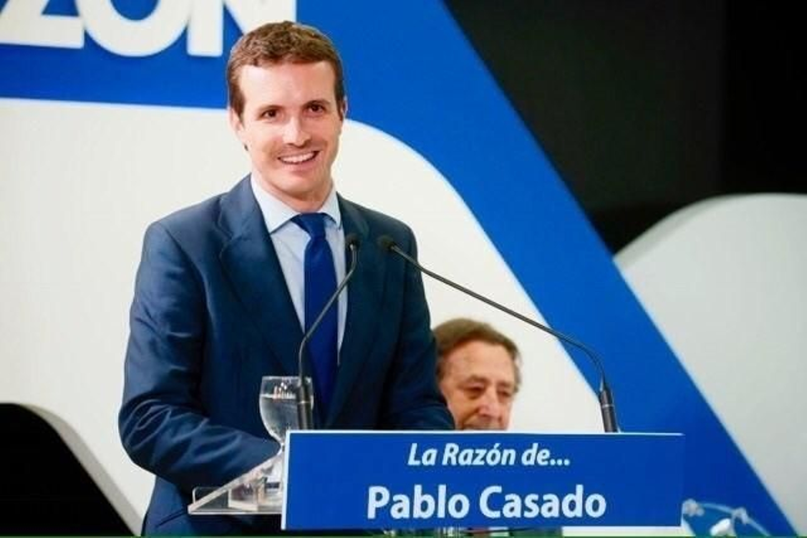 Pablo Casado durante un acto anoche en Madrid.