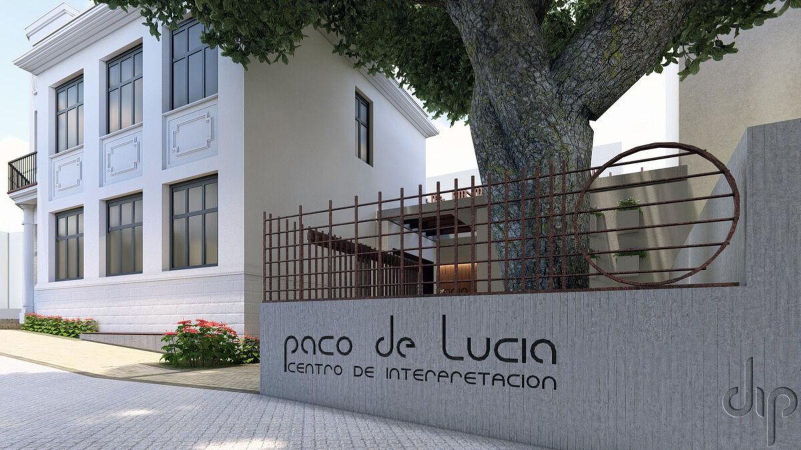 Recreación de la entrada al Centro de Interpretación Paco de Lucía