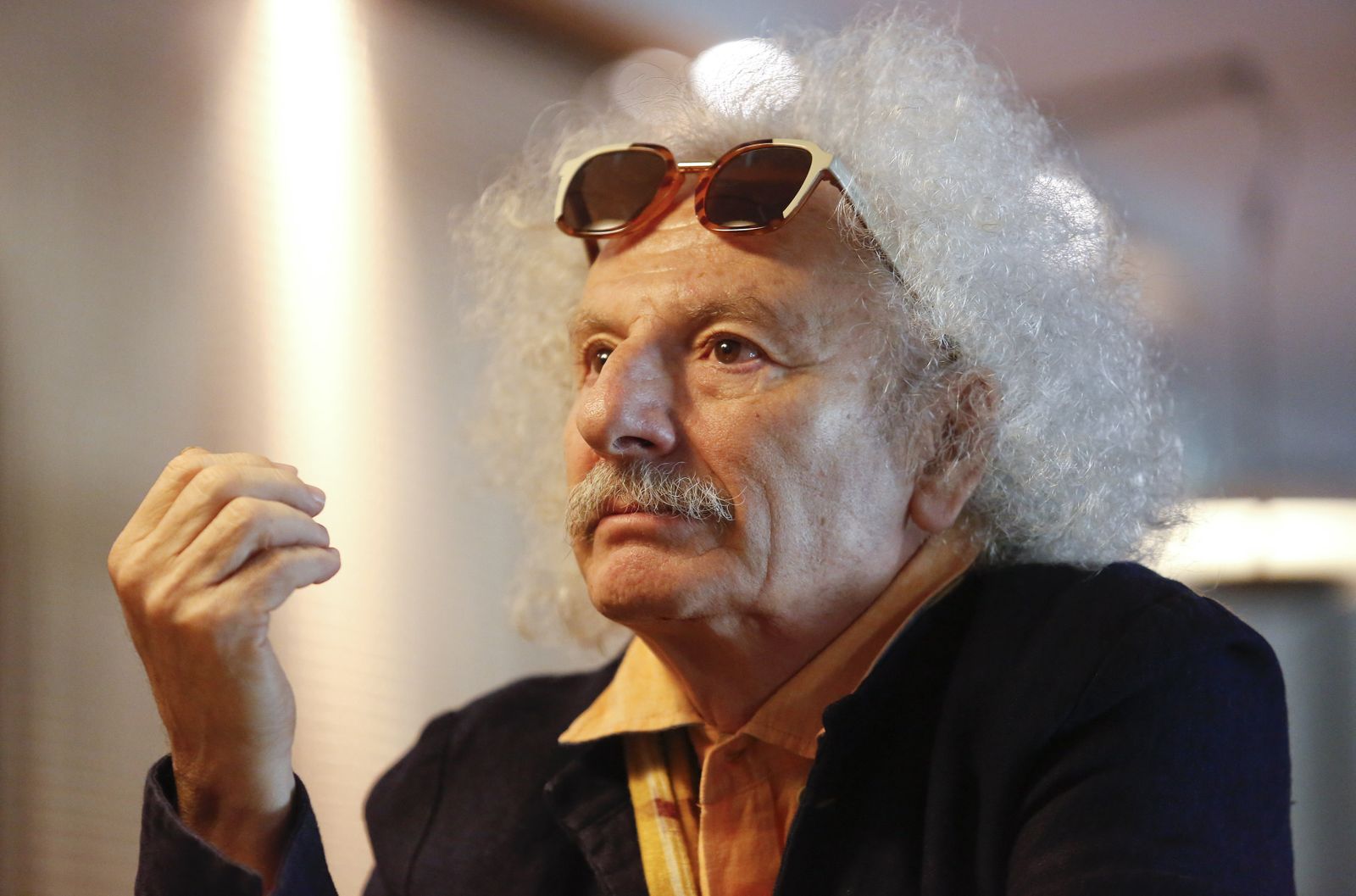 Rafael Álvarez 'El Brujo', ayer en el Hotel AC Málaga Palacio poco antes de la rueda de prensa.