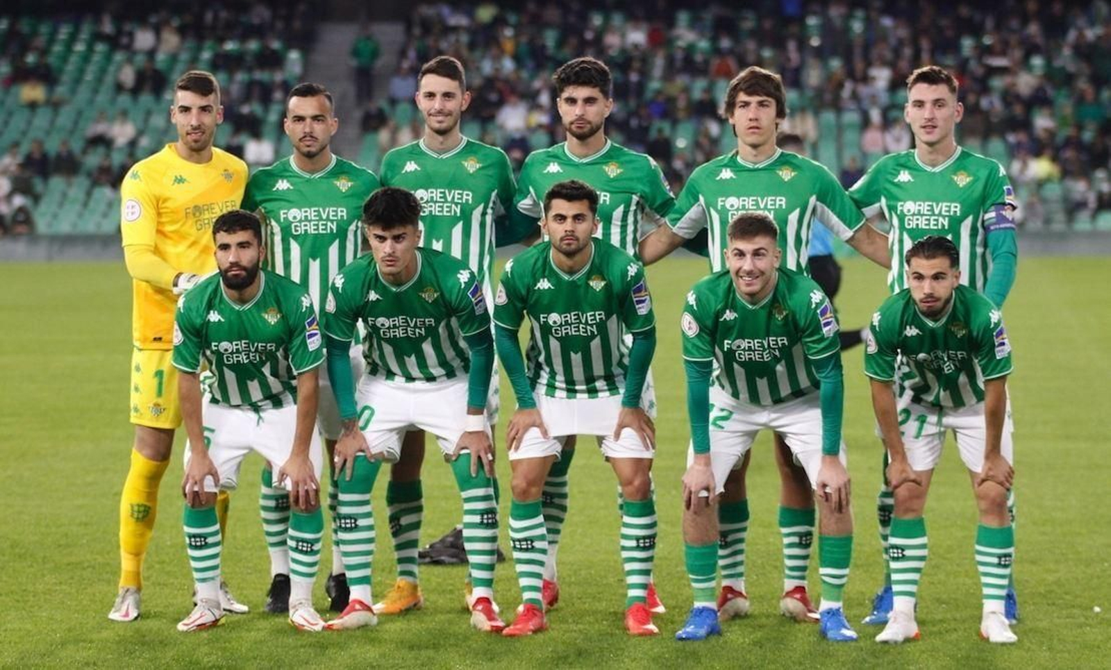 Formación del Betis Deportivo en su último partido, ante el Cornellá