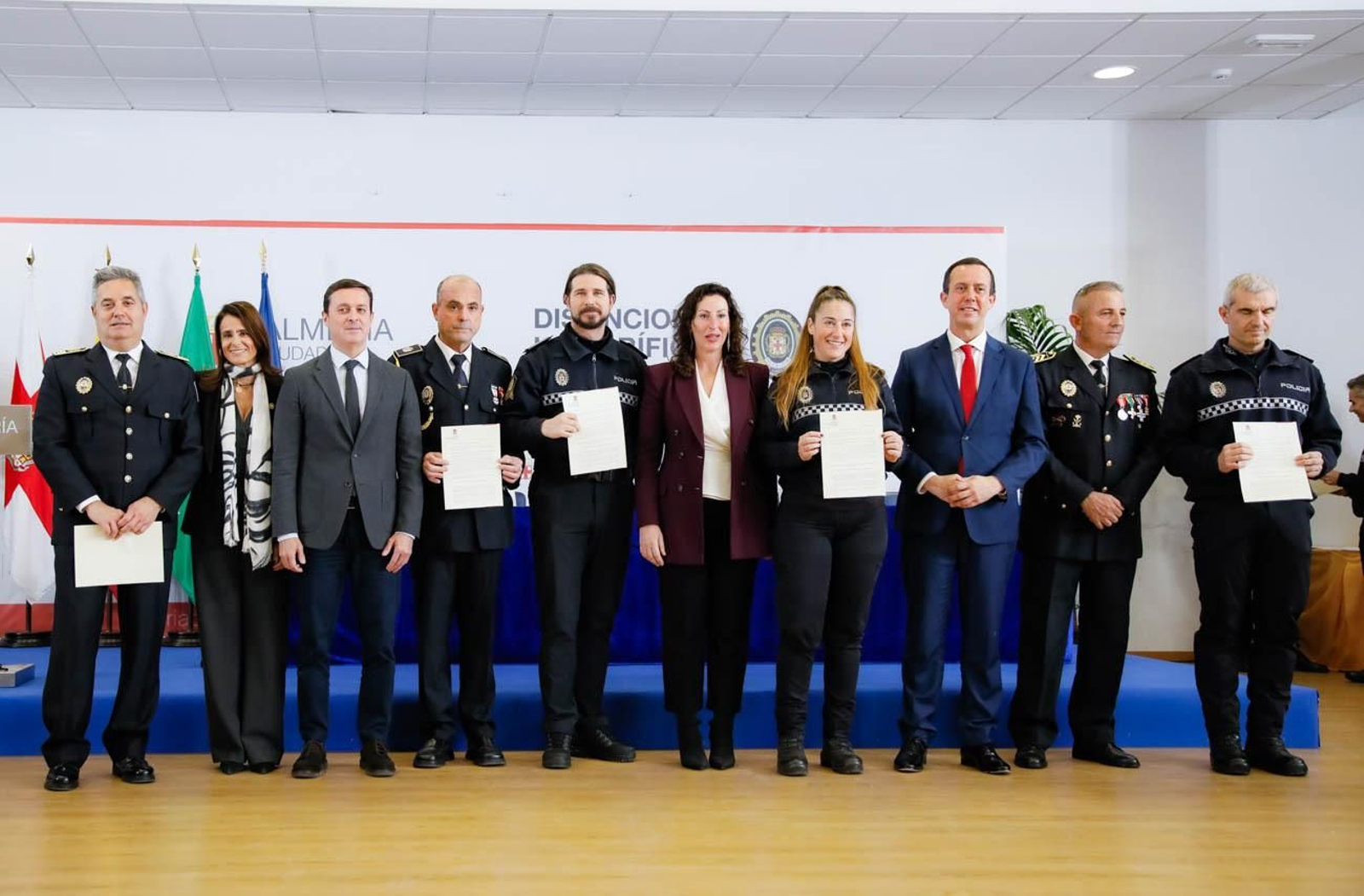 Las imágenes del la celebración de San Esteban en la Jefatura de la Policía Local