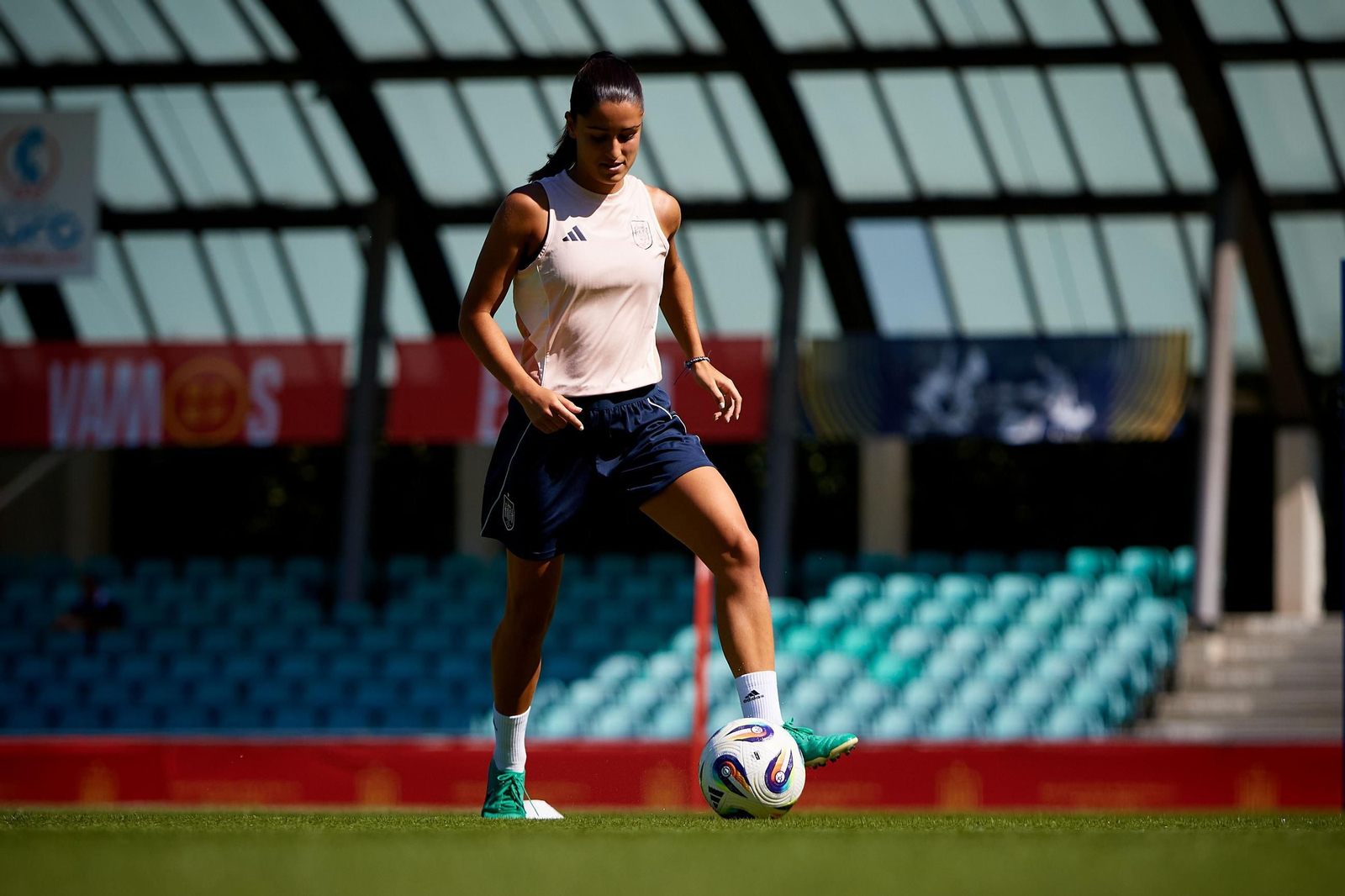 Las fotos de España antes de enfrentarse a Suiza en la Eurocopa femenina
