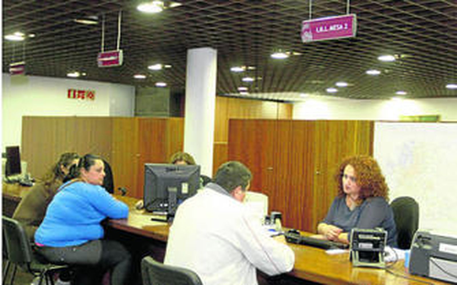 Dependencias de la Recaudación Municipal, ubicada en la planta baja del Ayuntamiento.