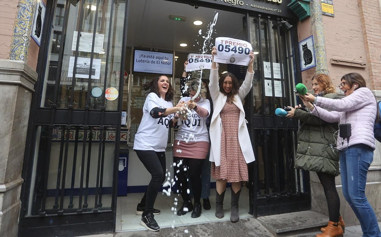 La celebración de El Gordo en El Gato Negro