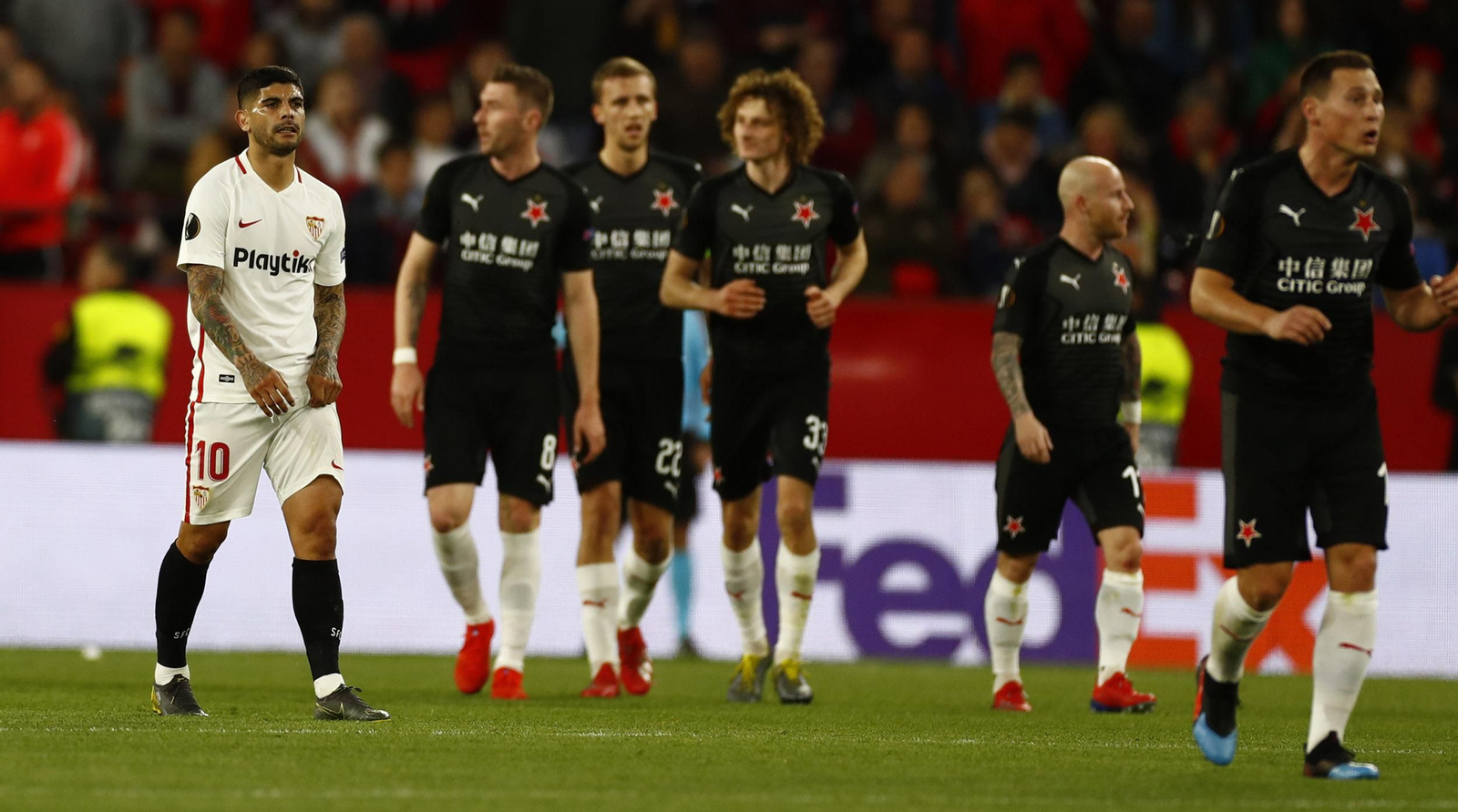 Las imágenes del Sevilla FC - Slavia de Praga