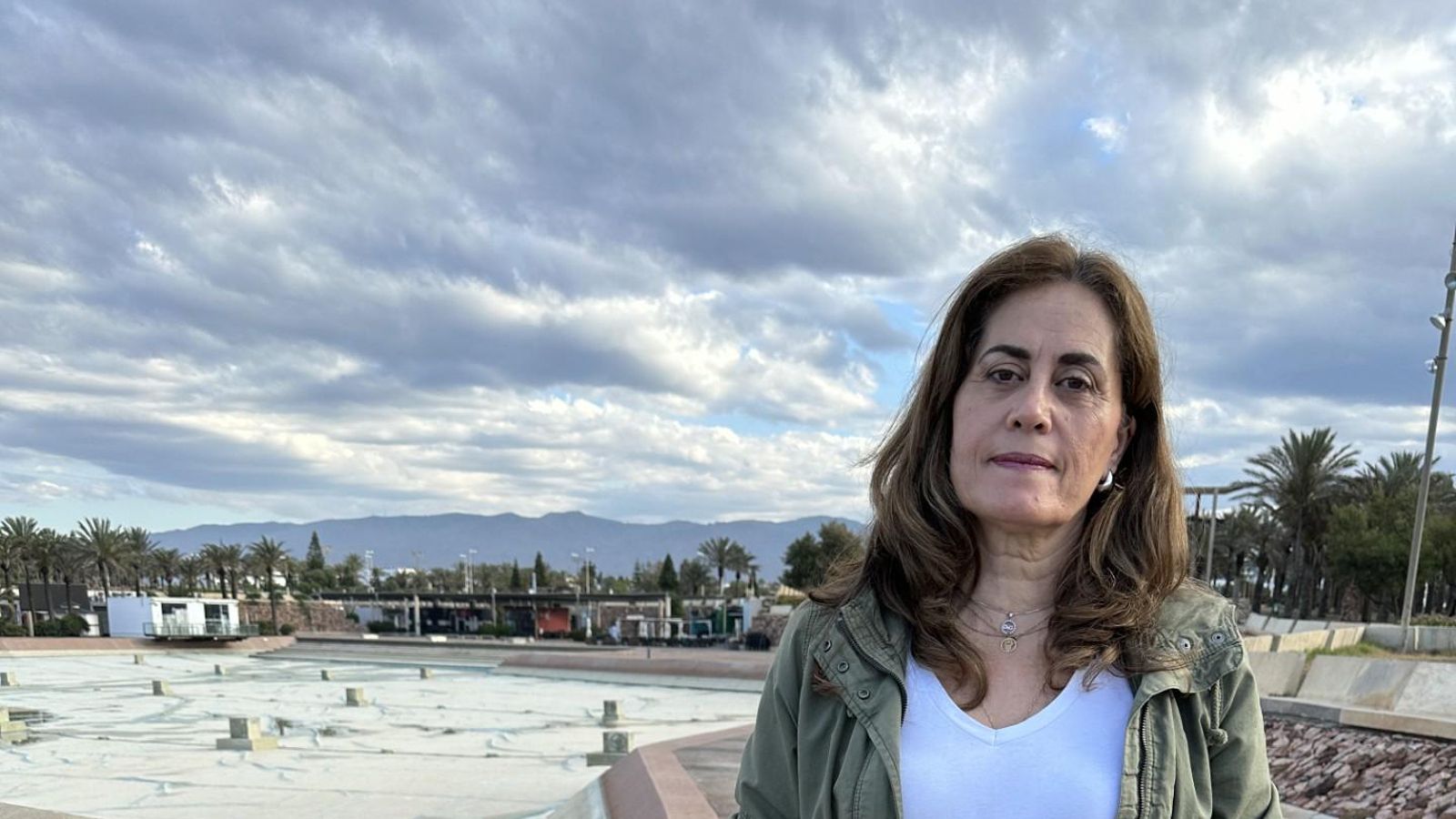 Aguilar (PSOE), en El Toyo.