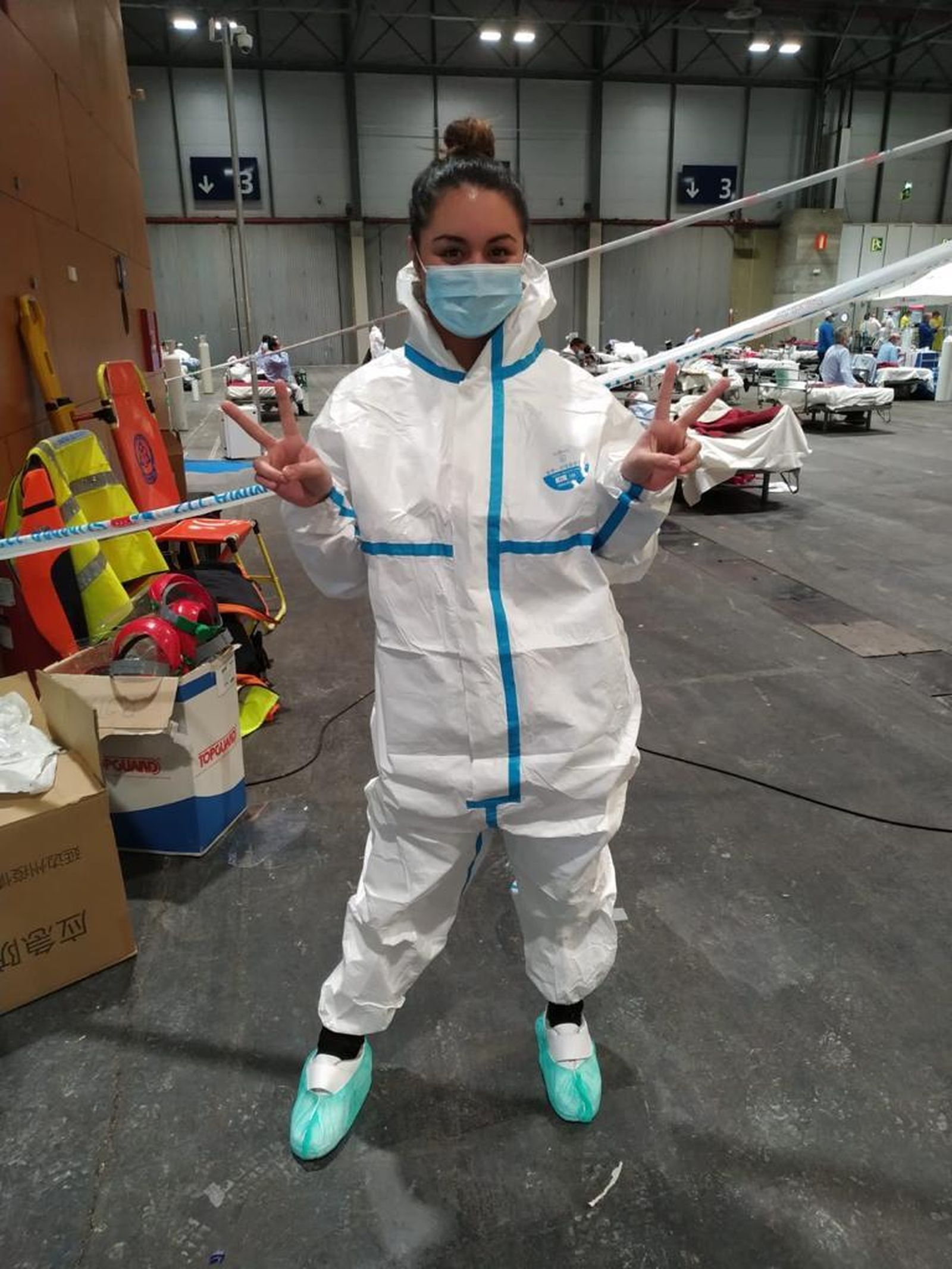 La jerezana Daniela Amaya, en Ifema.