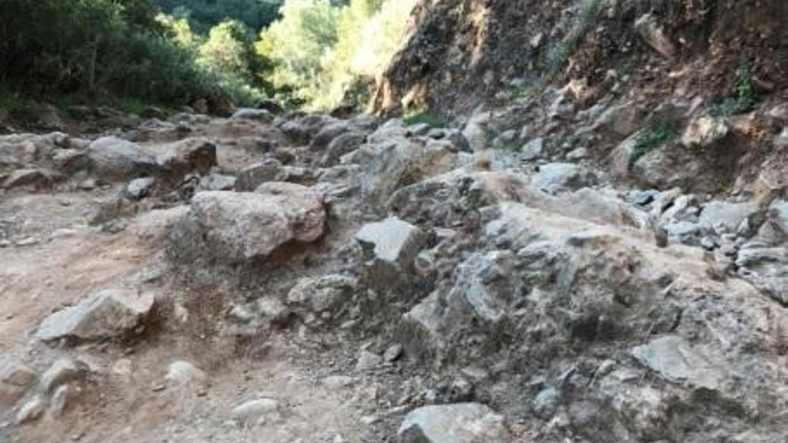 Así lucía el camino antes del inicio de los trabajos.