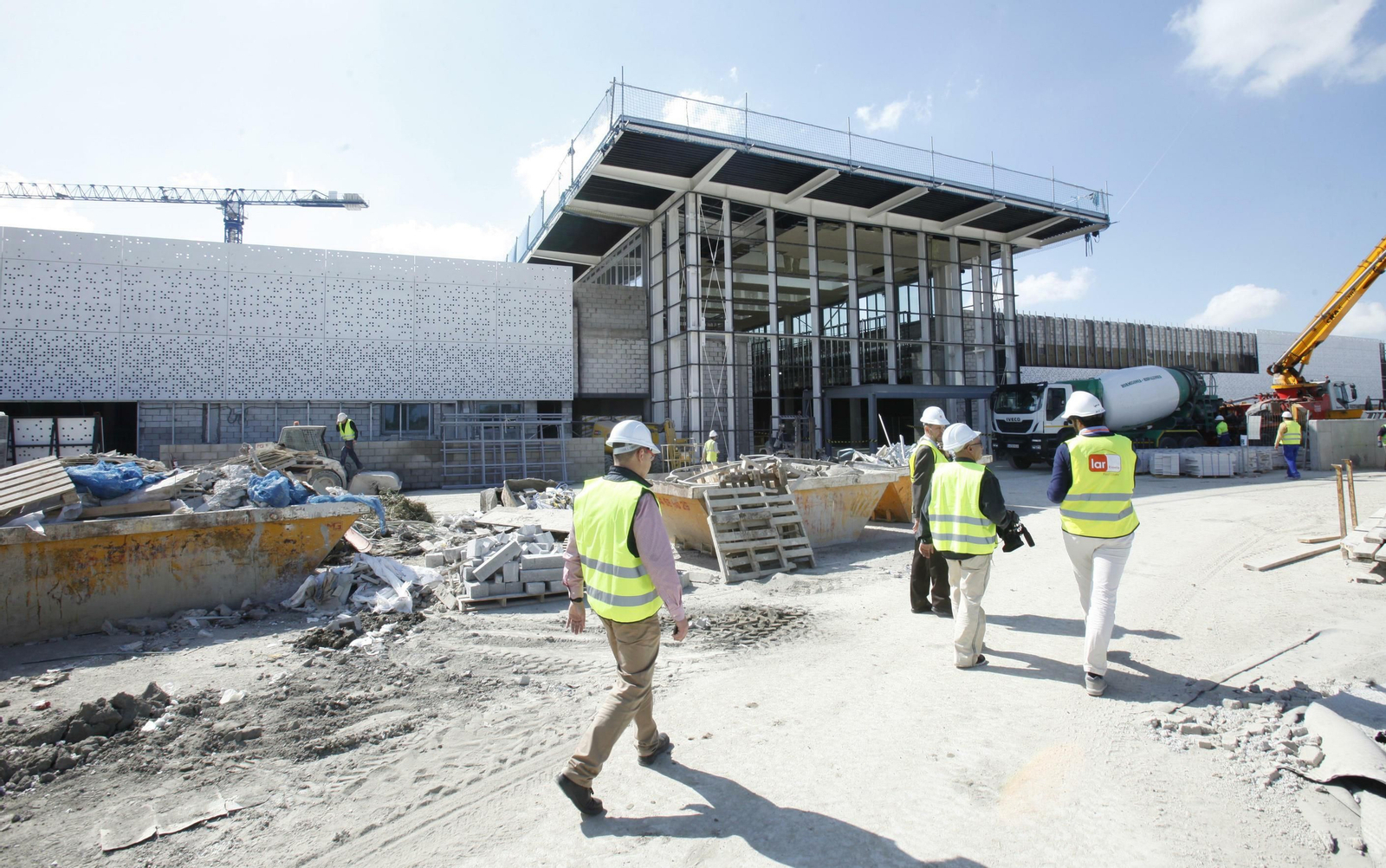 Las obras del centro comercial Lagoh en Palmas Altas