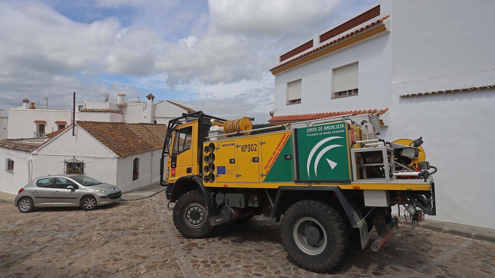 Tareas de desinfección del Infoca en Facinas