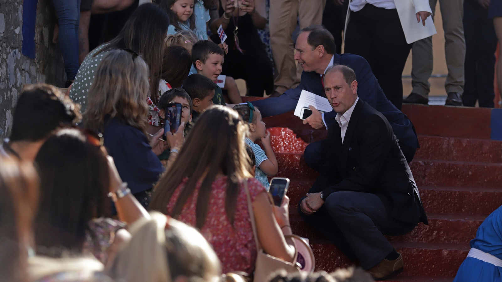 Fotos de la visita de los condes de Wessex a Morish Castle Estate en Gibraltar