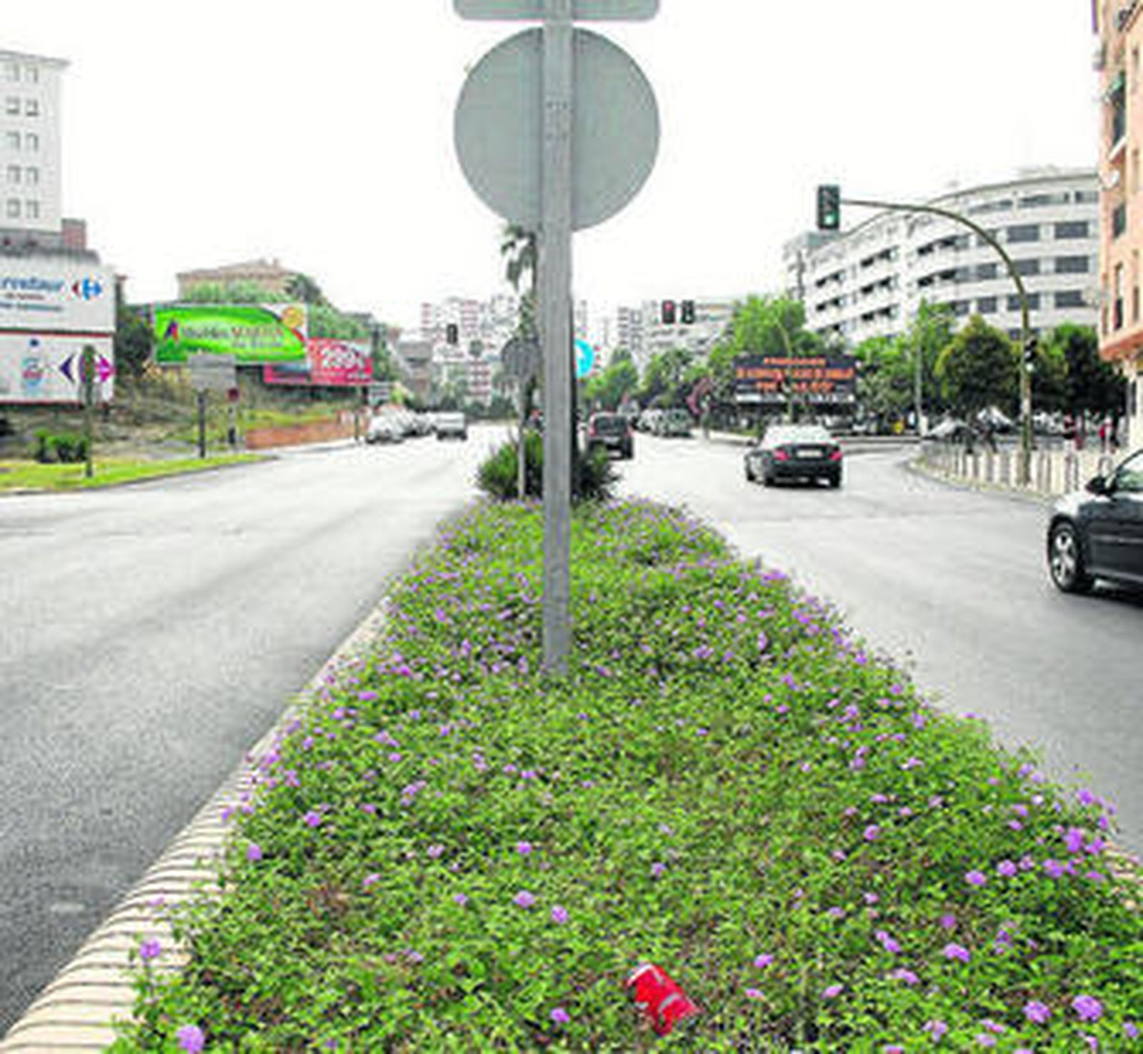 Rotonda, en Virgen del Carmen, donde había proyectadas mejoras por un importe de 600.000.