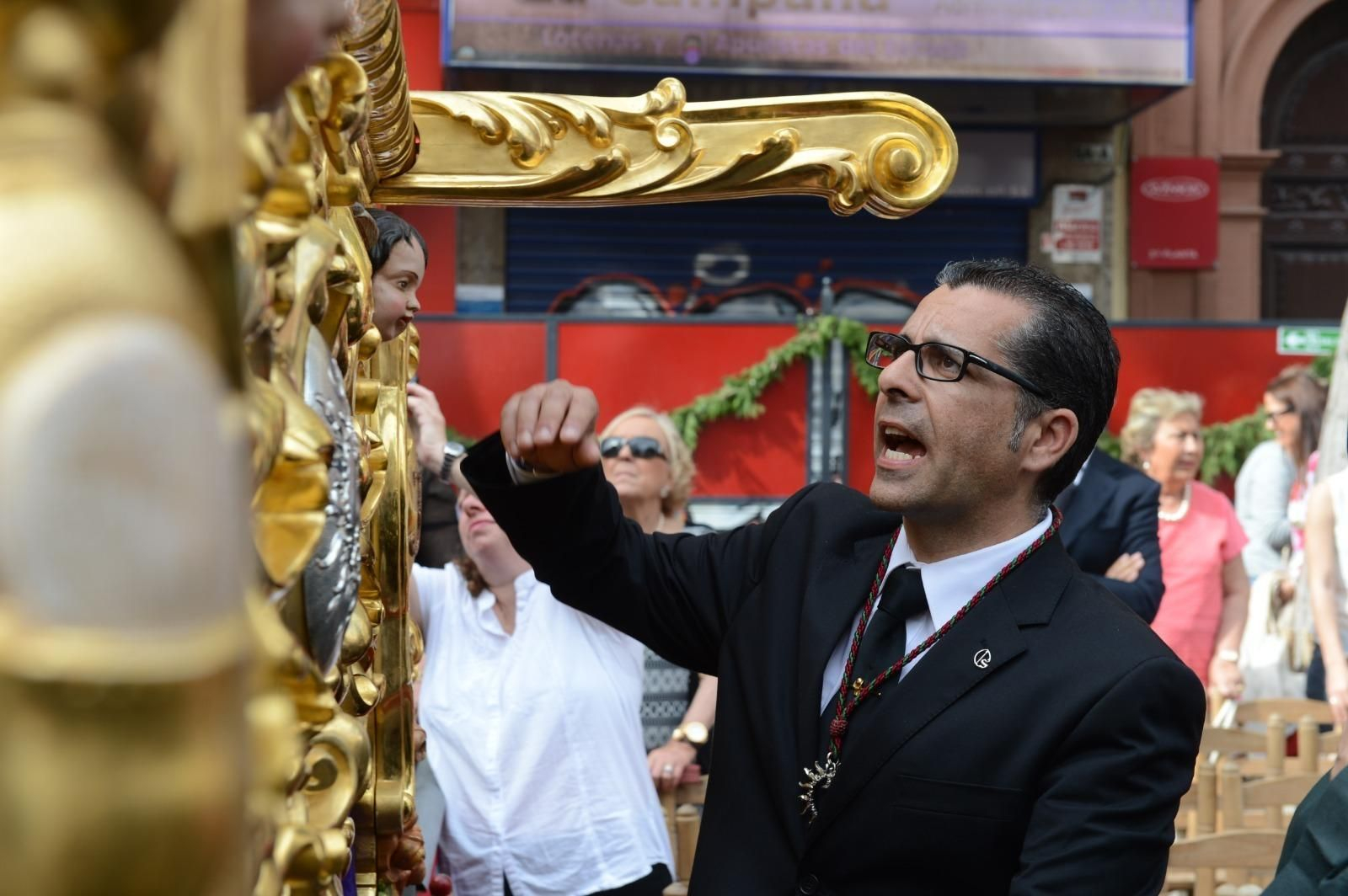 José Manuel Palomo el Sábado Santo como capataz del Sol