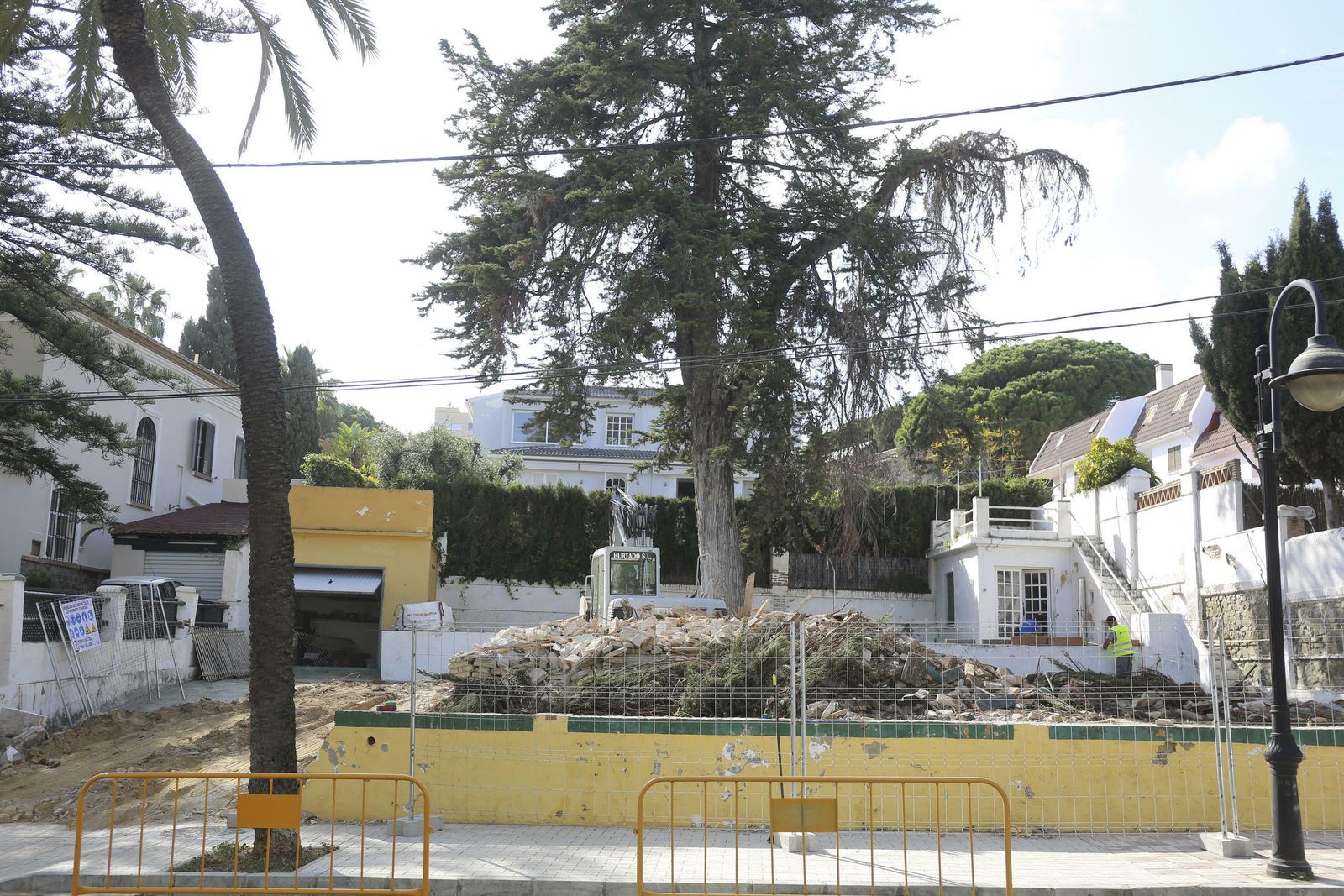 Imagen de Villa Maya tras su demolición.