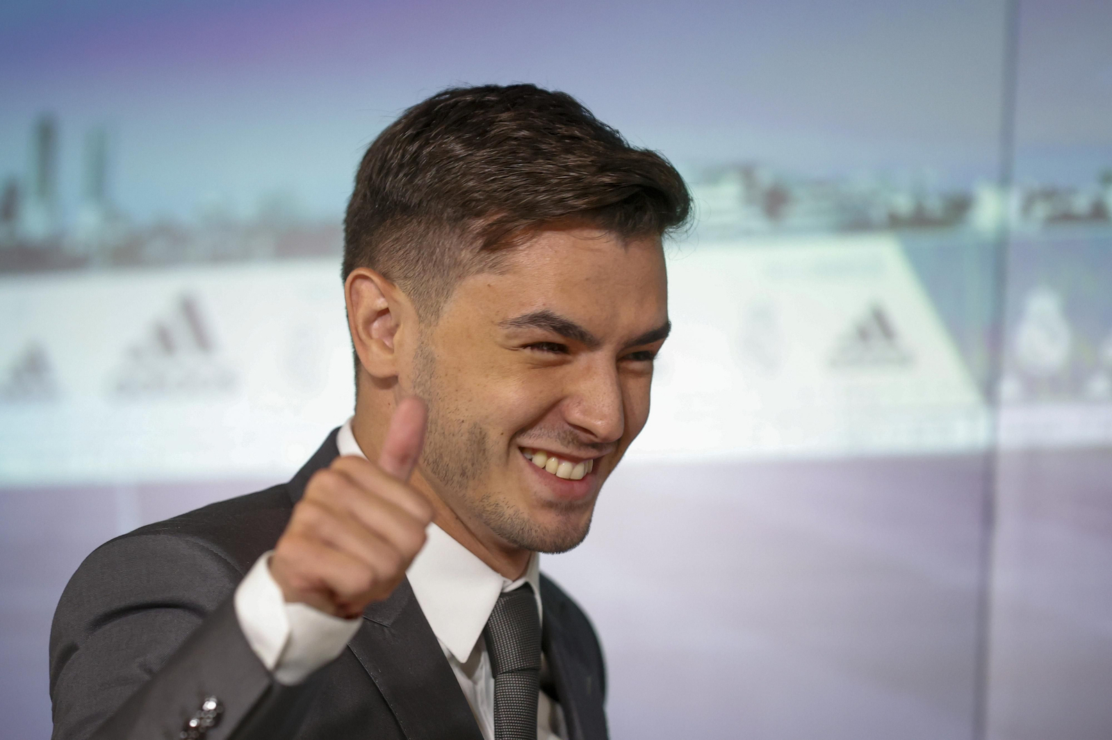 Brahim, en su presentación con el Real Madrid.