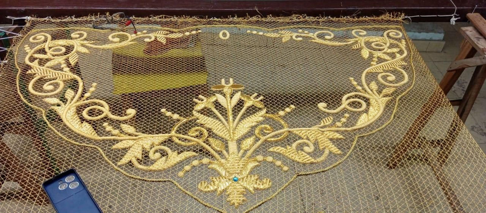 Un bordado realizado en Pakistán