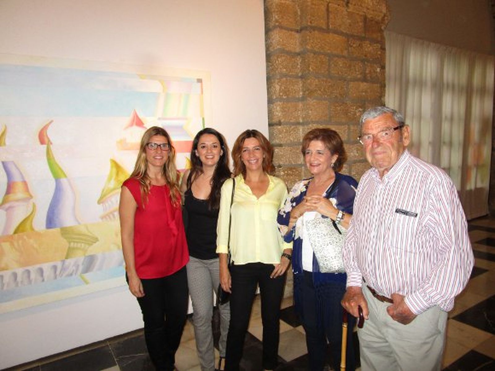 Las hermanas Adriana, Ana y Eloisa López Atero, y Chispa Atero y Juan López. 

Foto: Ignacio Casas de Ciria
