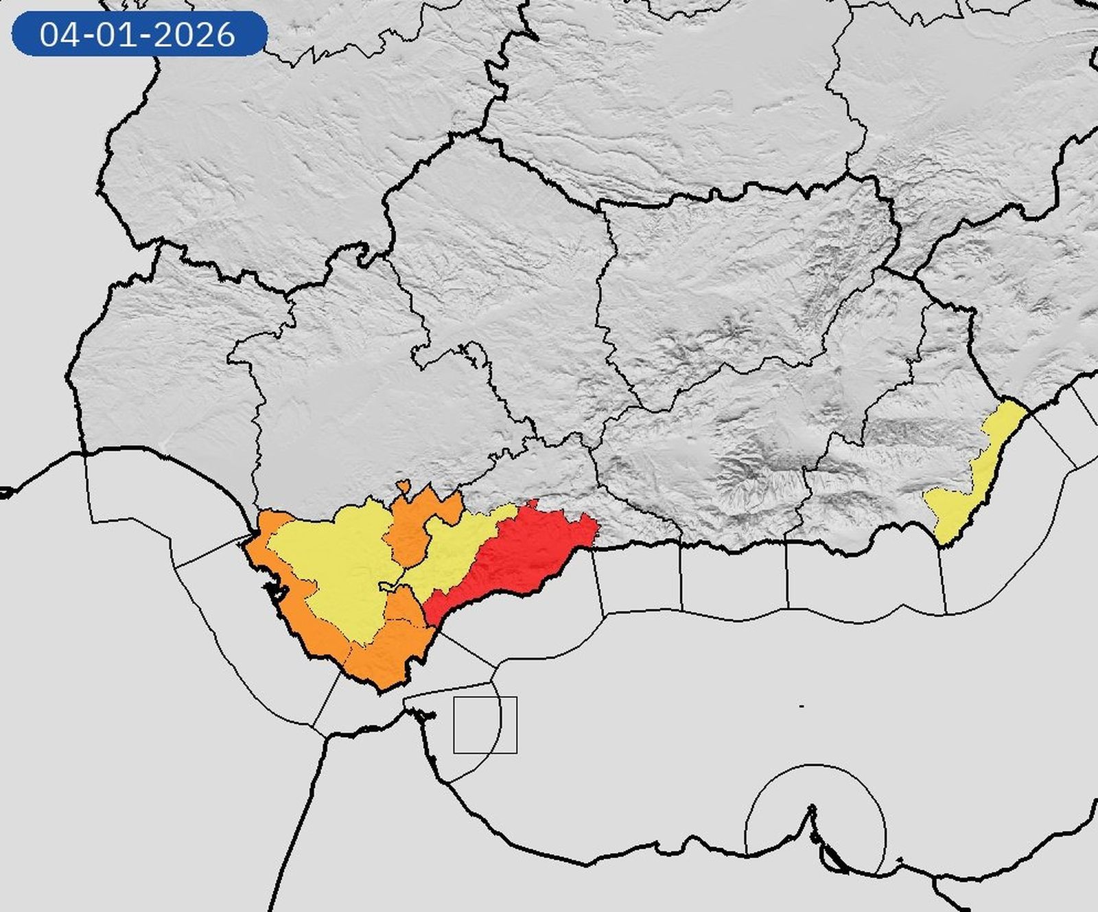 Avisos por lluvia en Cádiz por la borrasca Francis, que sube a naranja en el litoral de Cádiz y Campo de Gibraltar.