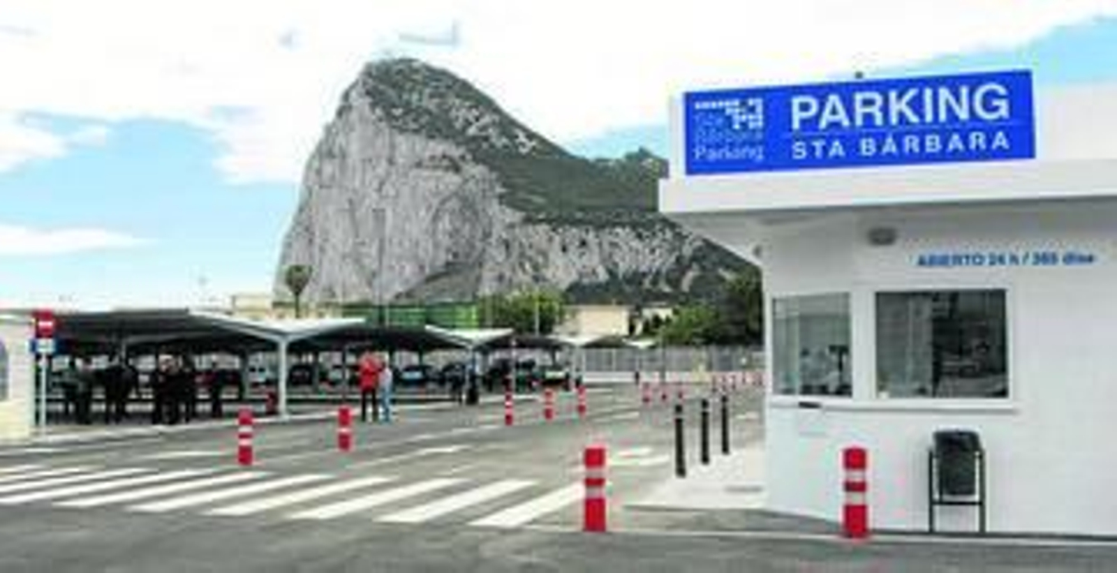 Imagen tomada desde el exterior del nuevo Parking de Santa Bárbara.