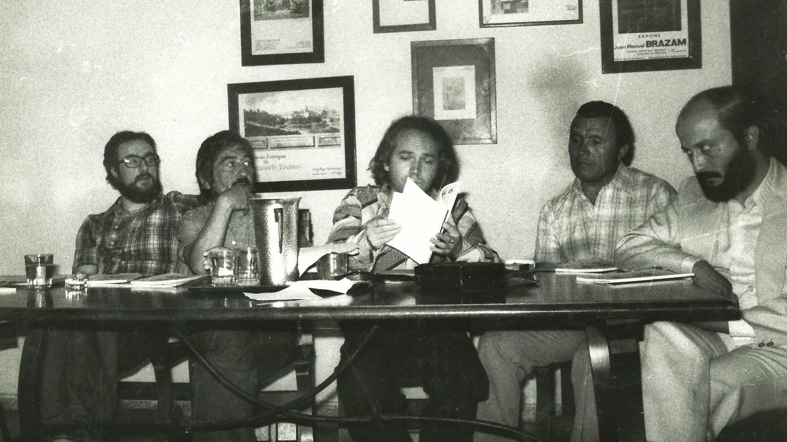 Presentación de ‘Jondos 6’ con Javier Egea, José G. Ladrón de Guevara, Juan de Loxa, Miguel Burgos y José Heredia