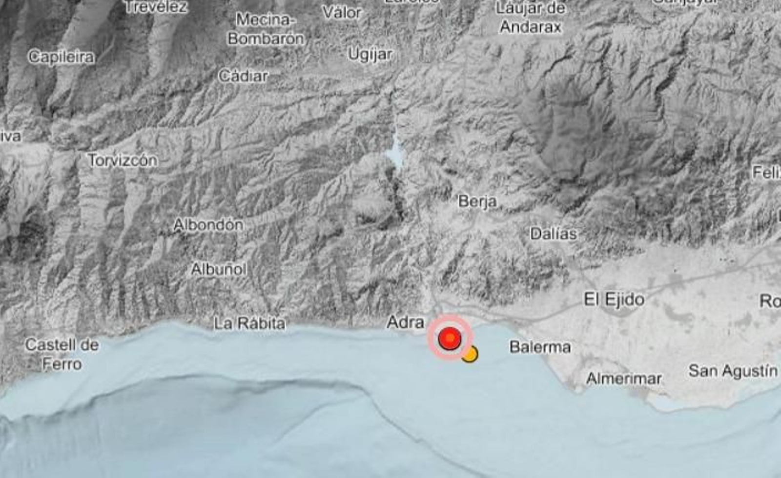 Epicentro del seísmo