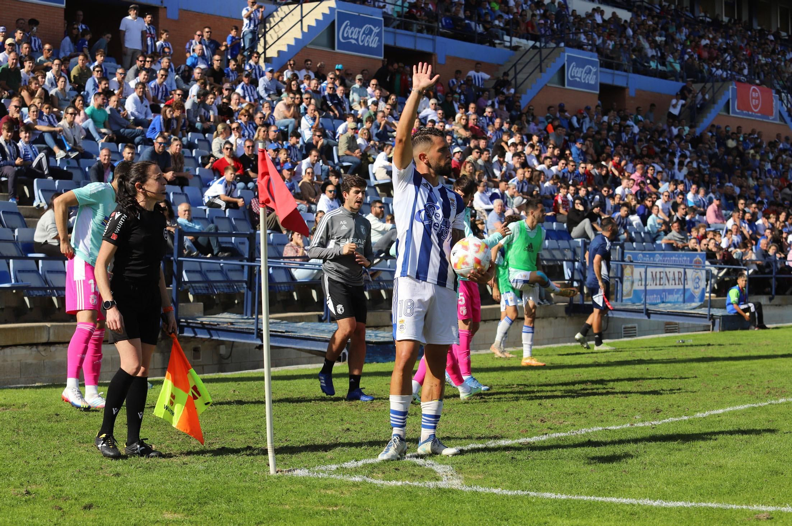 Las mejores imágenes del Recreativo de Huelva-Burgos, partido de eliminatoria de la Copa del Rey