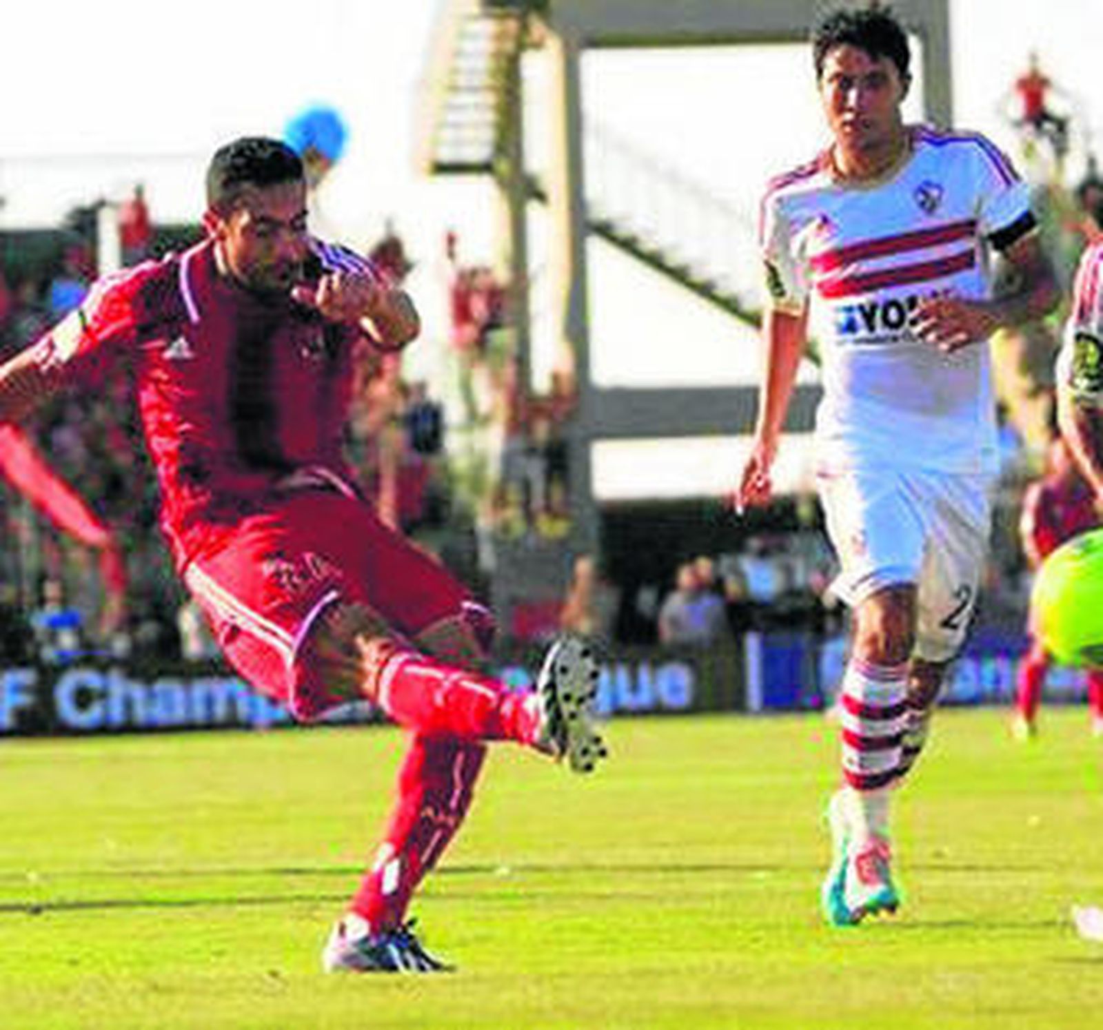 Ibrahim, en el duelo ante el Al-Ahly de esta Champions.