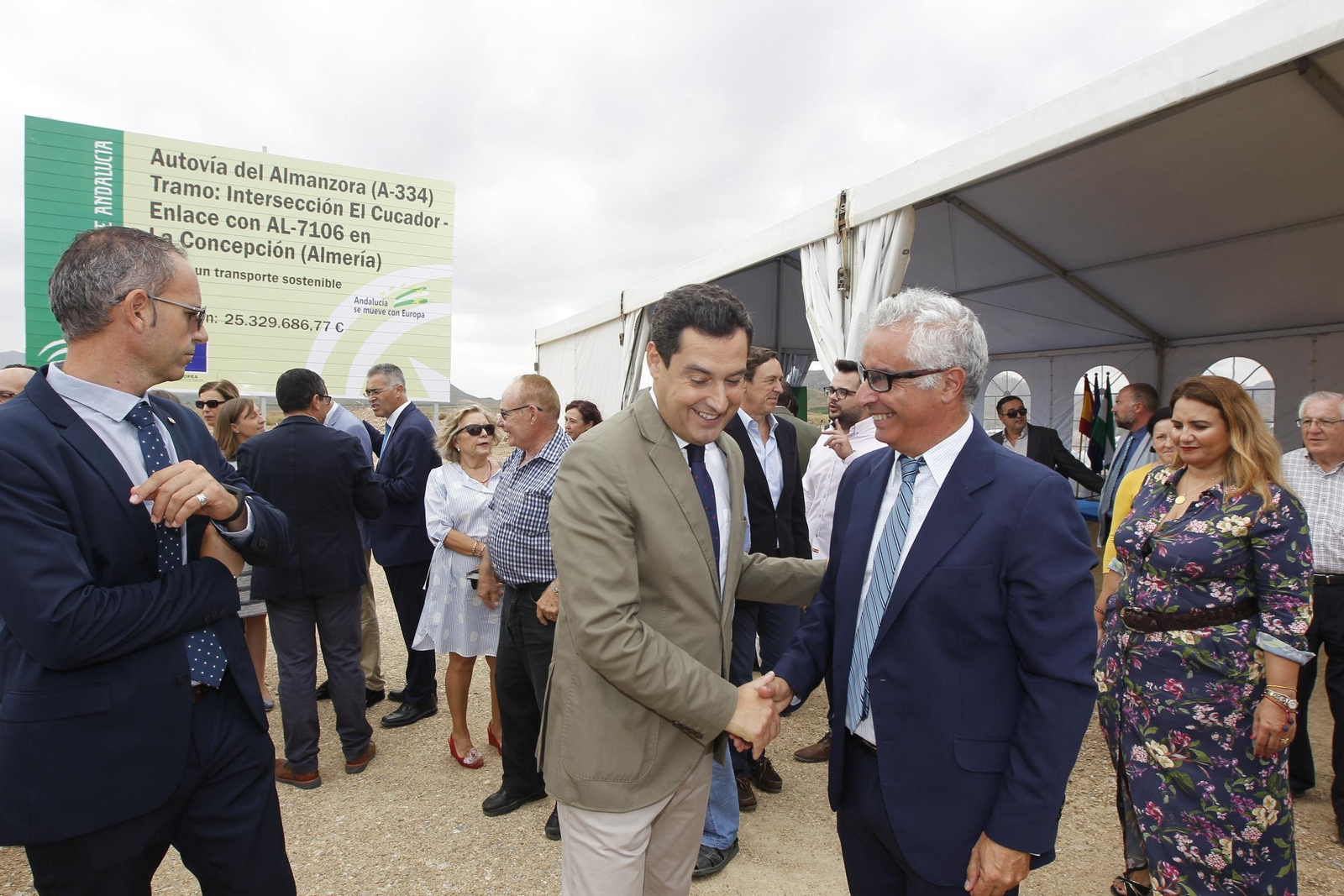 Fotogalería colocación primera piedra cuarto tramo Autovía del Almanzora