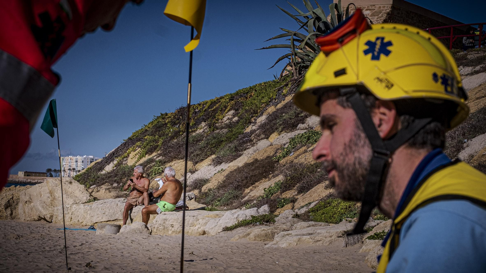 Todas las imágenes del simulacro de tsunami en Cádiz