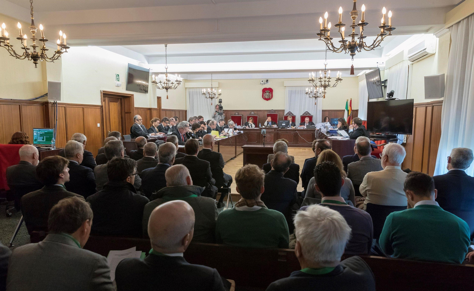 Imágenes del interior de la sala del juicio.