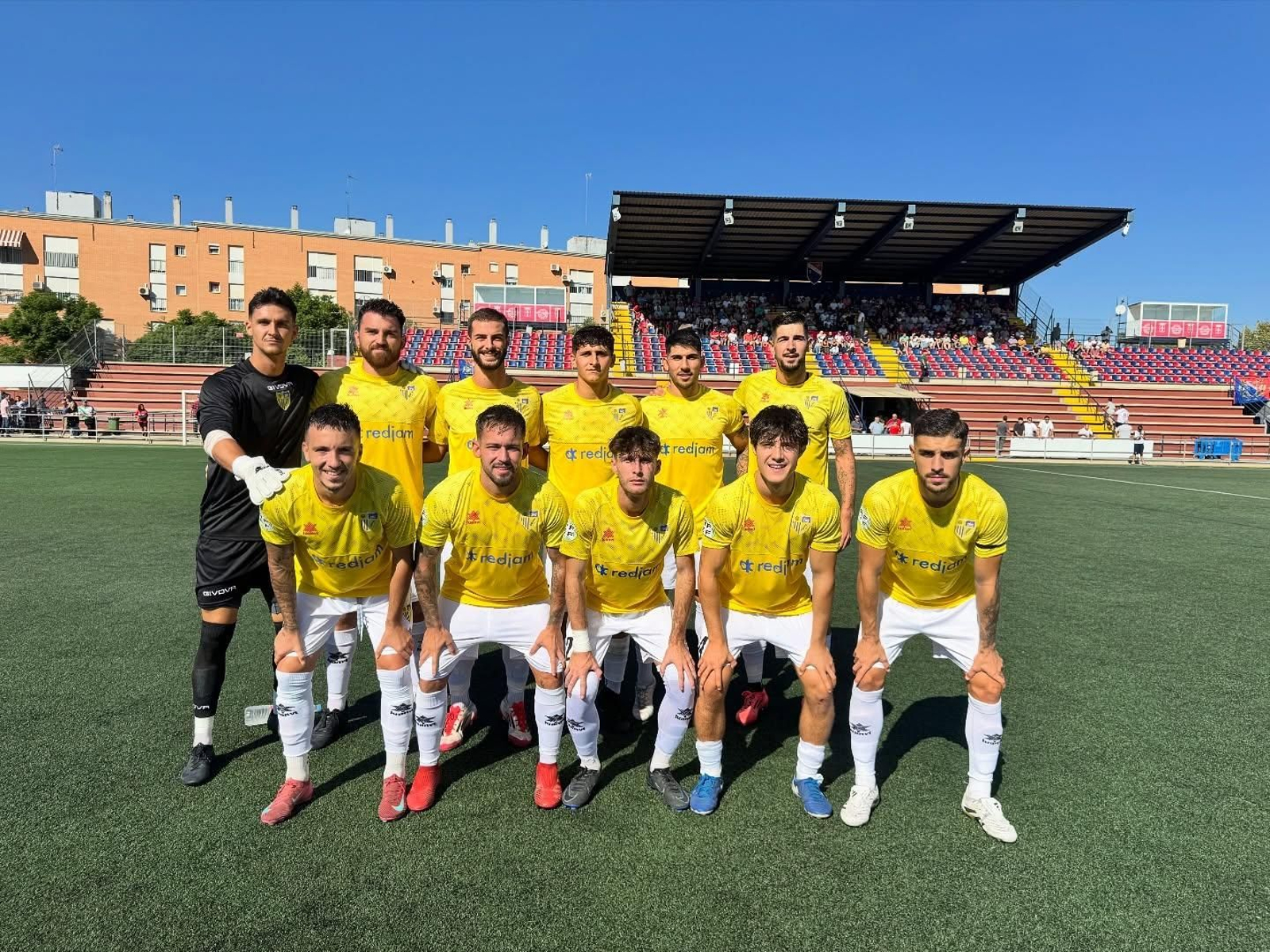 Alneación del Conil en el campo Miguel Román, en Dos Hermanas.