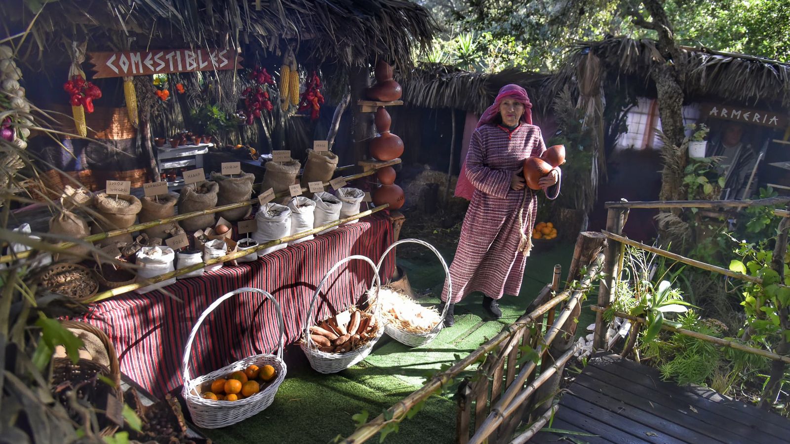 El Belén viviente de Pelayo tras el incendio