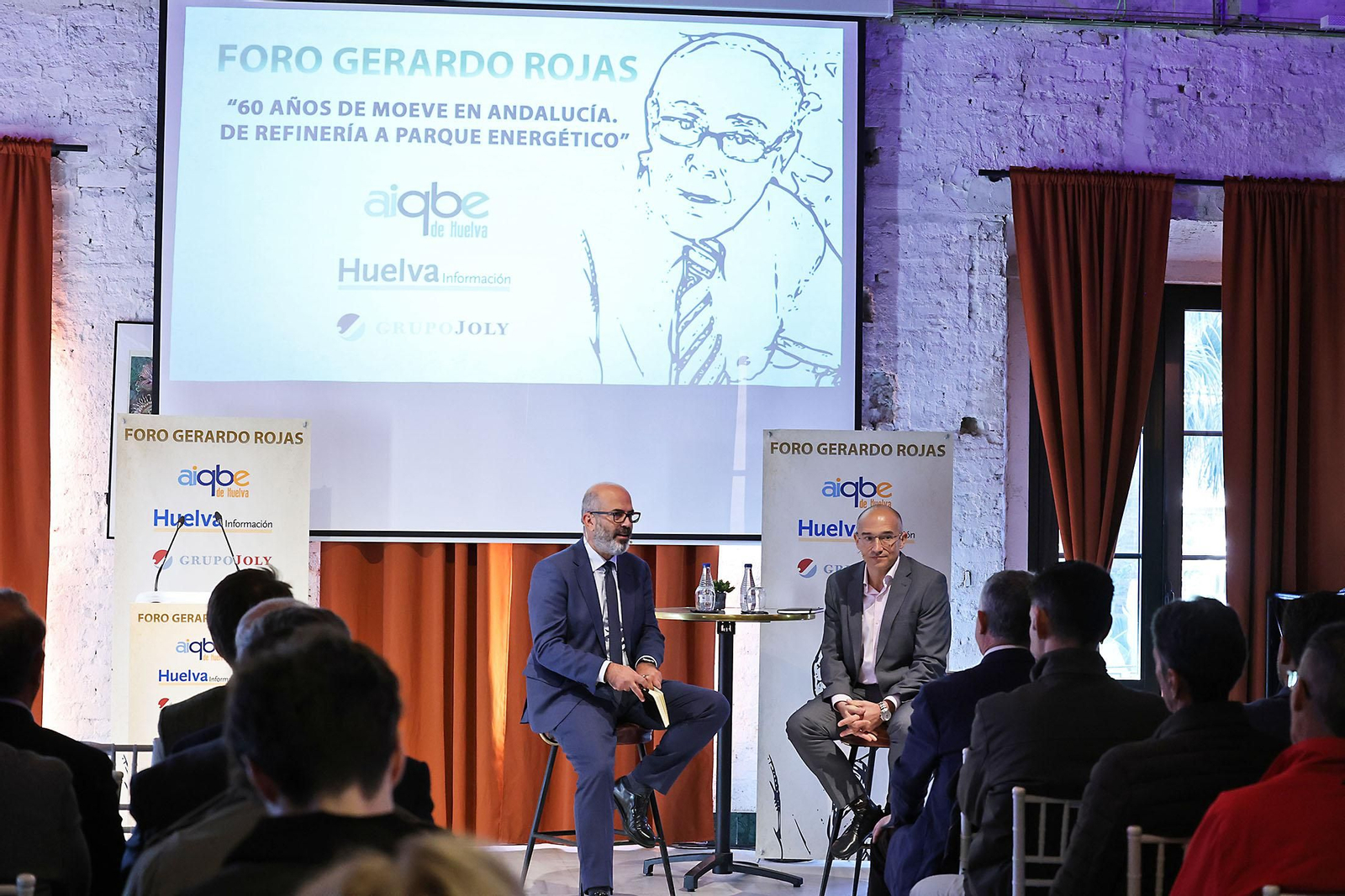 Imágenes del Foro Gerardo Rojas con la intervención de Antonio Joyanes, Vicepresidente ejecutivo de parque energéticos y exploración y producción de Moeve