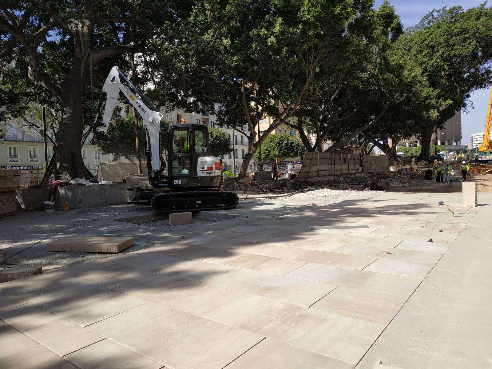 Estado actual de las obras en la Alameda.