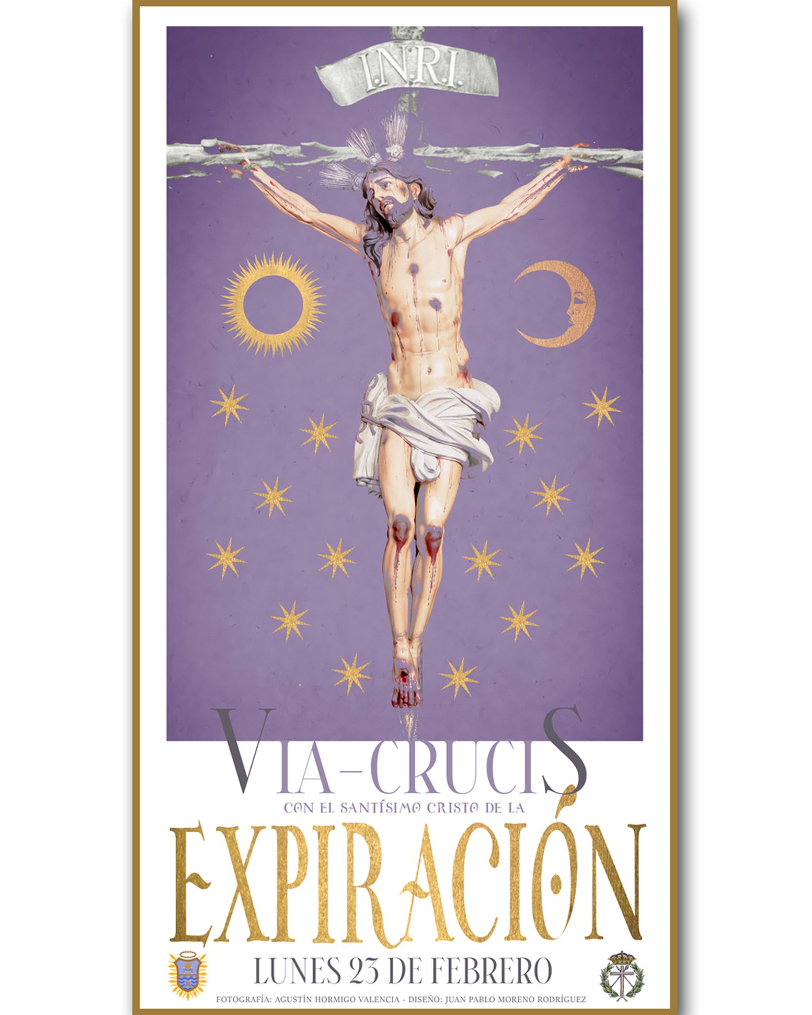 Cartel anunciador del Vía Crucis de las Hermandades en San Fernando