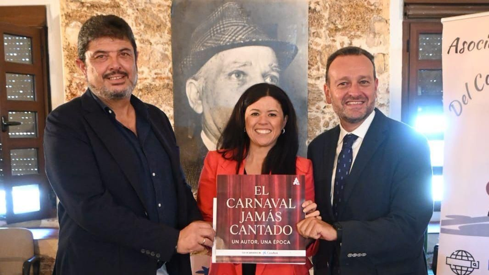 Sevilla Pecci, Rocío Fernández y Sergio González en la presentación de los podcast.